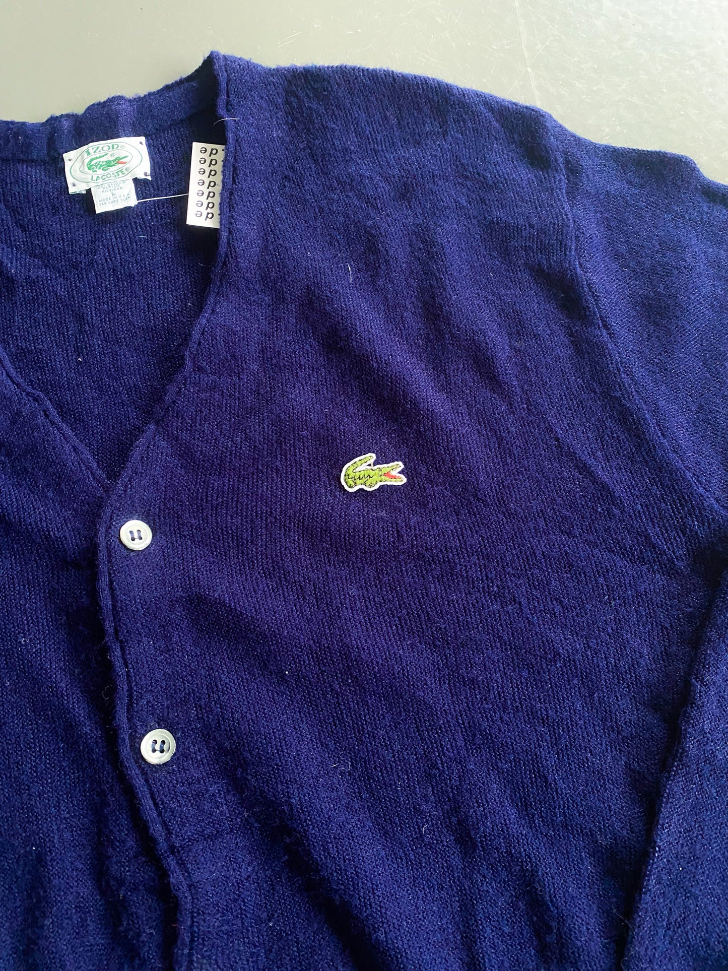 Lacoste Vintage Strickjacke | L