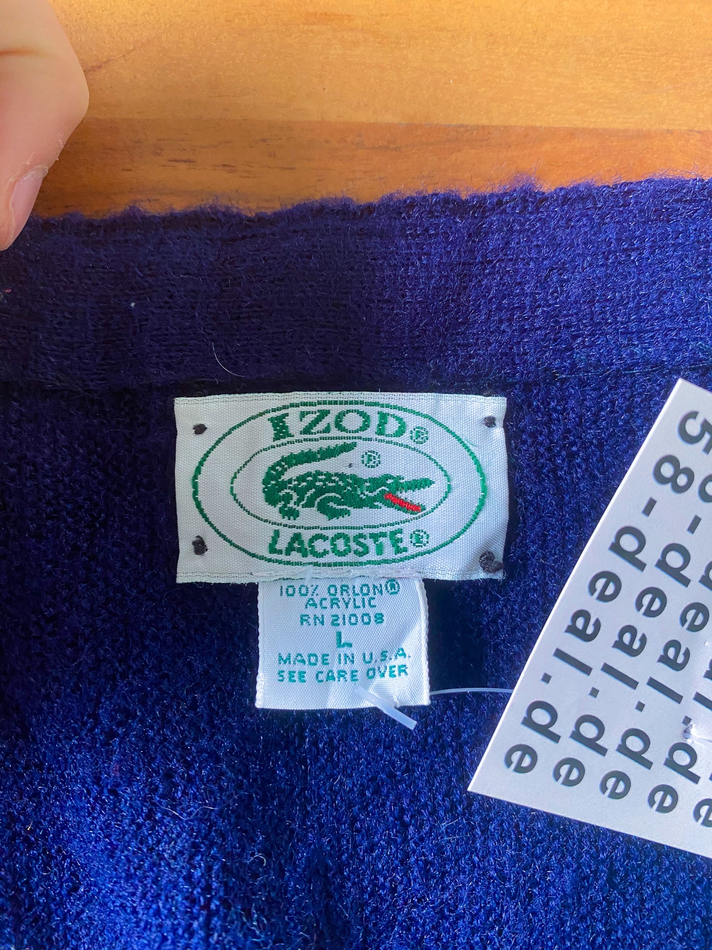 Lacoste Vintage Strickjacke | L