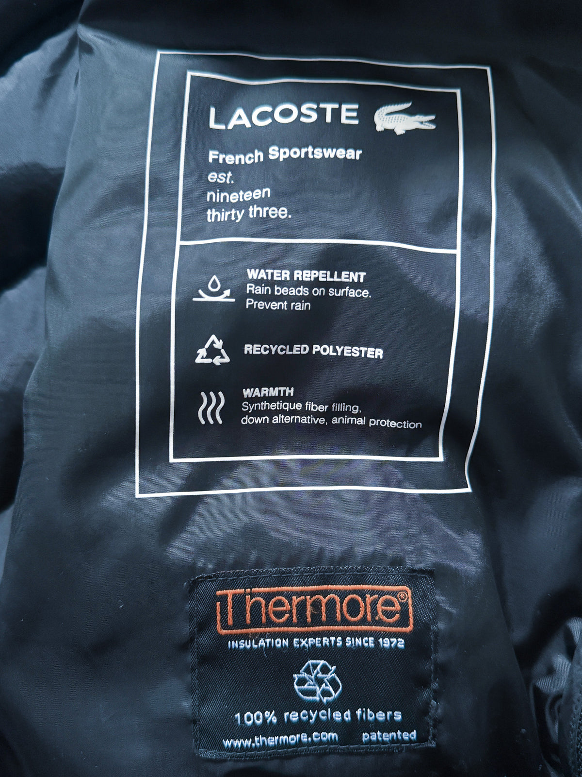 Lacoste Vintage Puffer / Winter Jacket | M