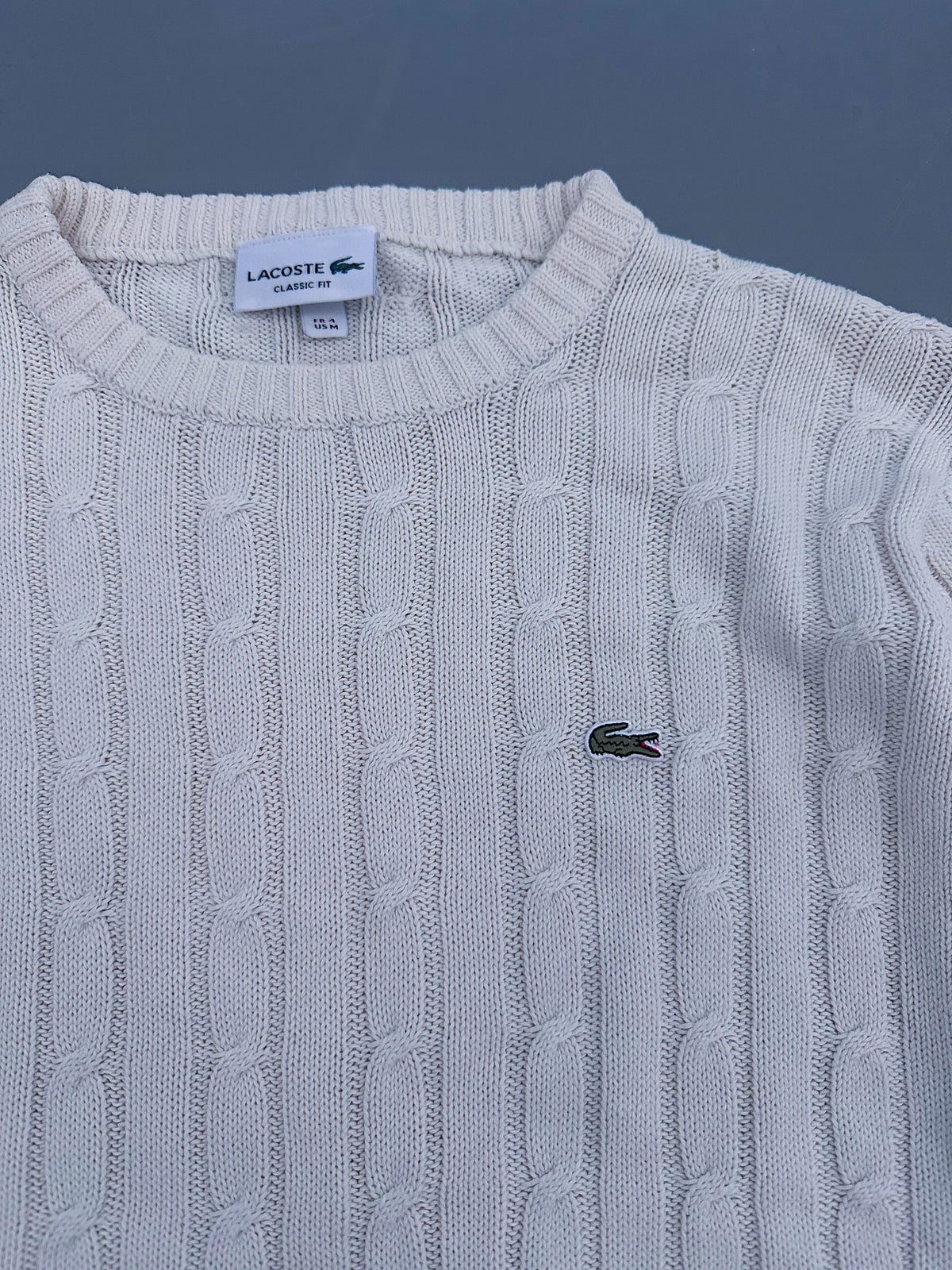 Lacoste Vintage *Cabkle Knit* Pullover | M