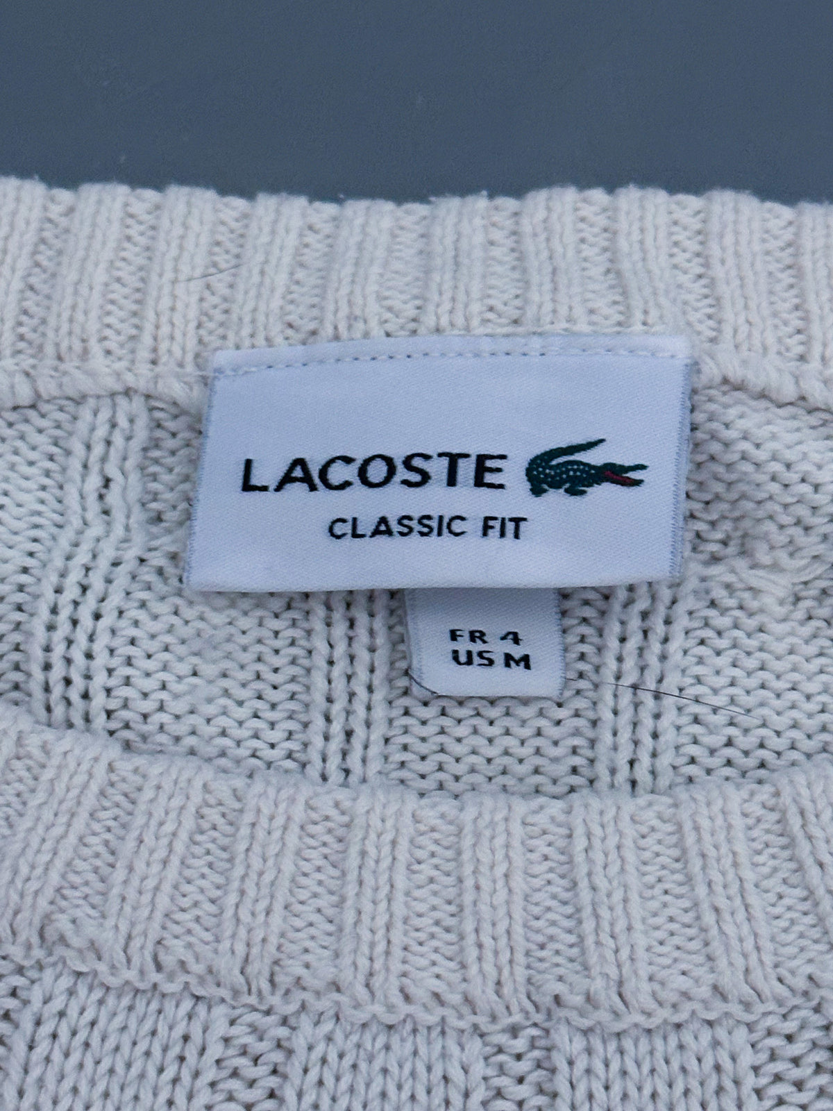Lacoste Vintage *Cabkle Knit* Pullover | M