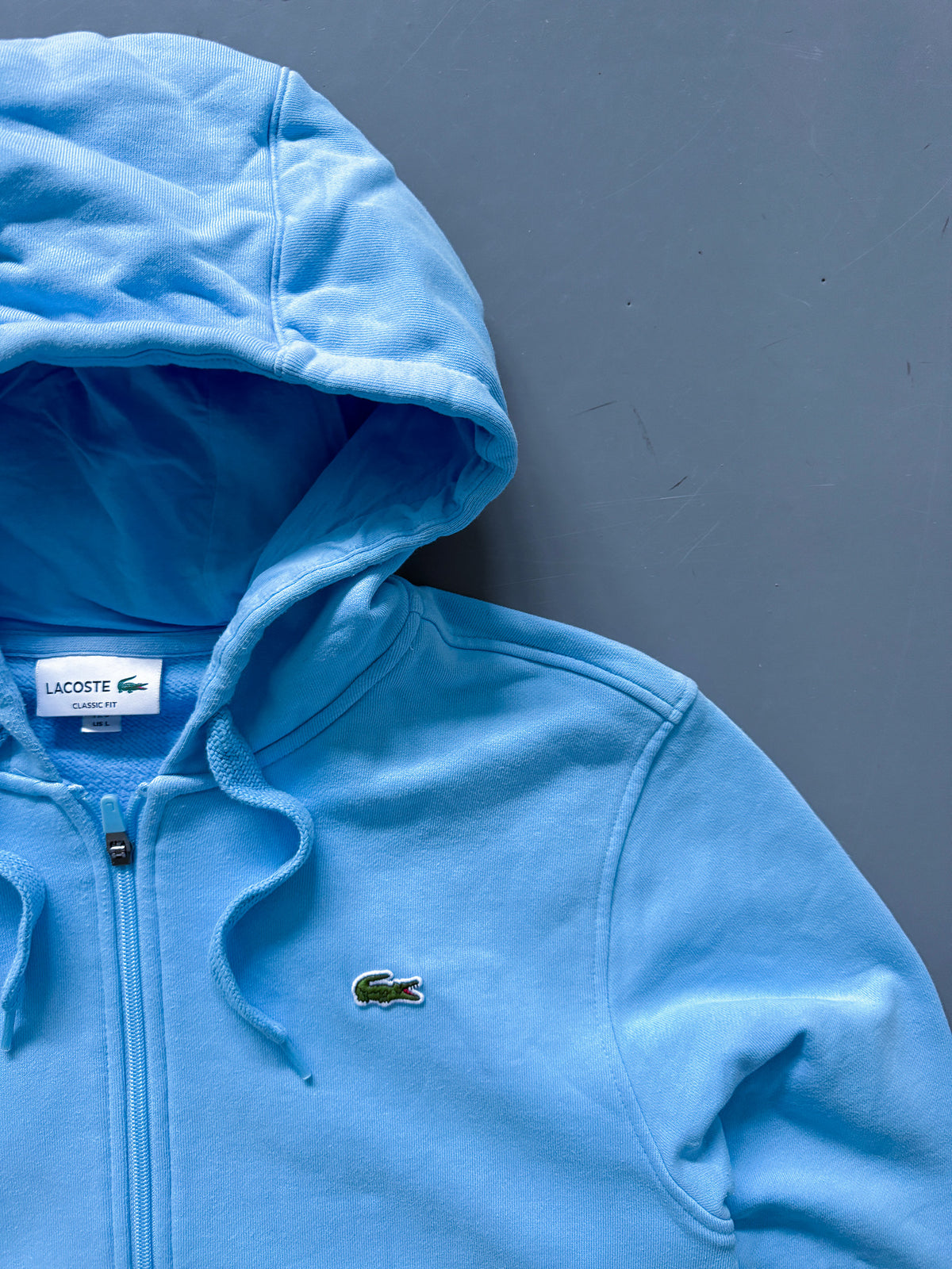 Lacoste Vintage *BABYBLUE* Sweatjacke | L