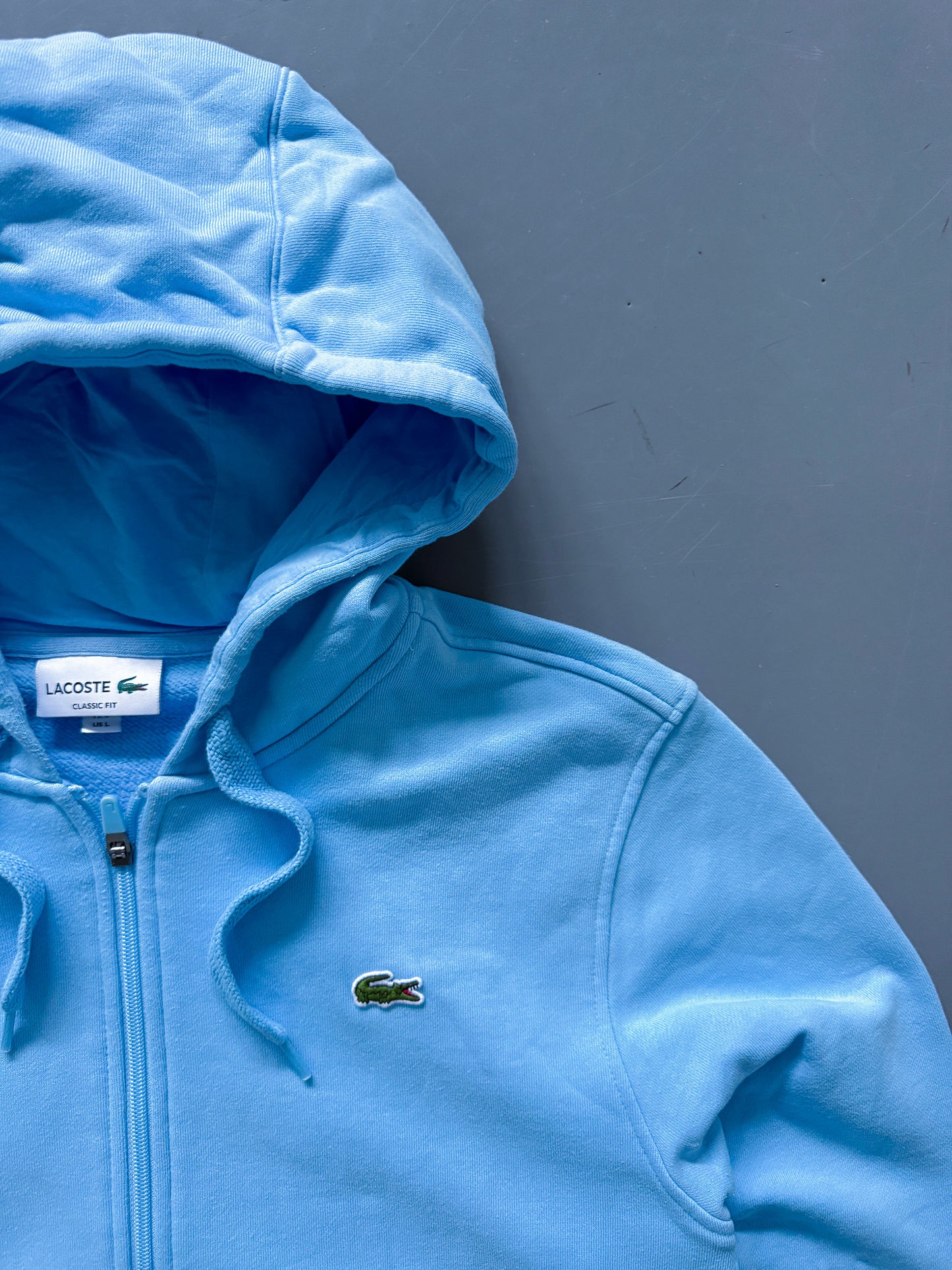 Lacoste Vintage *BABYBLUE* Sweatjacke | L