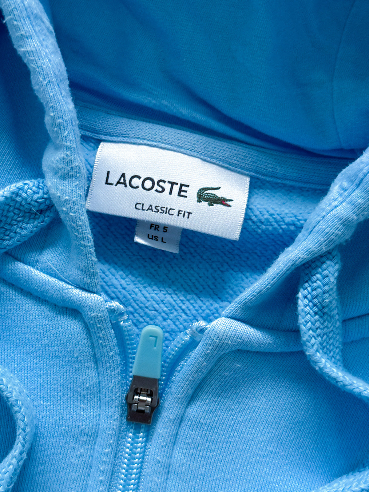 Lacoste Vintage *BABYBLUE* Sweatjacke | L