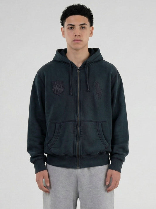 Polo Ralph Lauren Vintage *TRIPLE BLACK*Sweatjacke | M