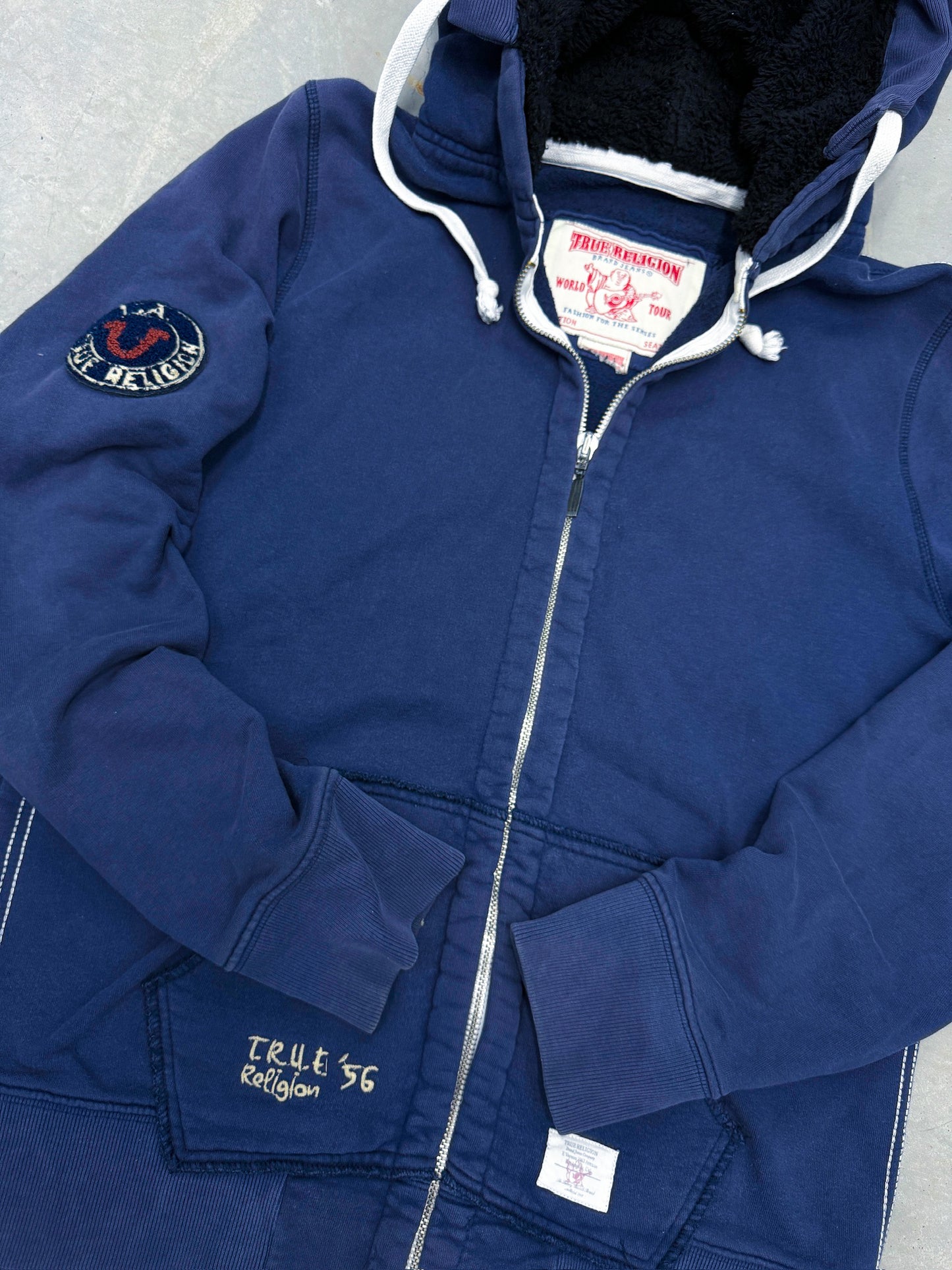 True Religion Vintage Zip Hoodie | Fittet L