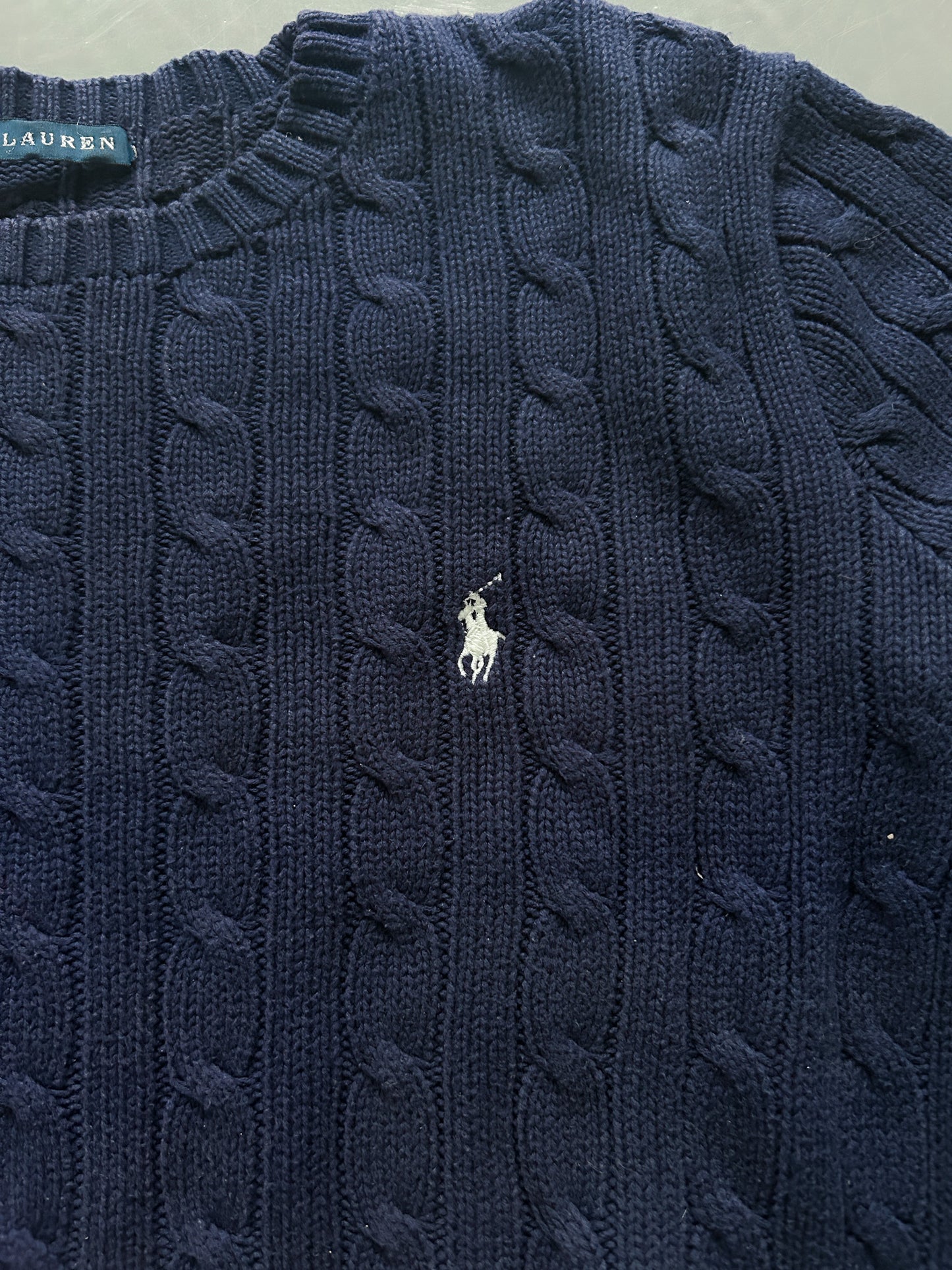 Polo Ralph Lauren Vintage *Cable Knit* Pullover | S