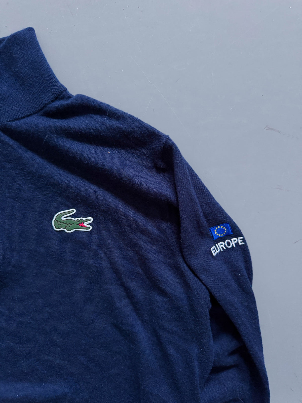 Lacoste *EUROPE* Vintage Quarter Zip / Pullover  | L