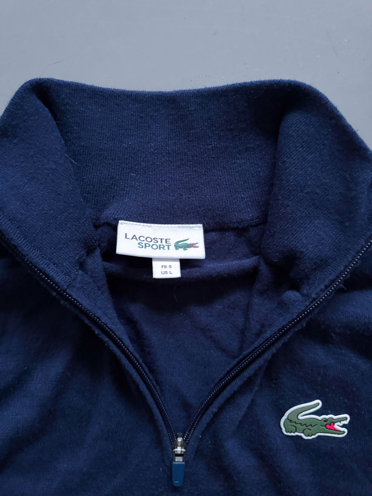 Lacoste *EUROPE* Vintage Quarter Zip / Pullover  | L