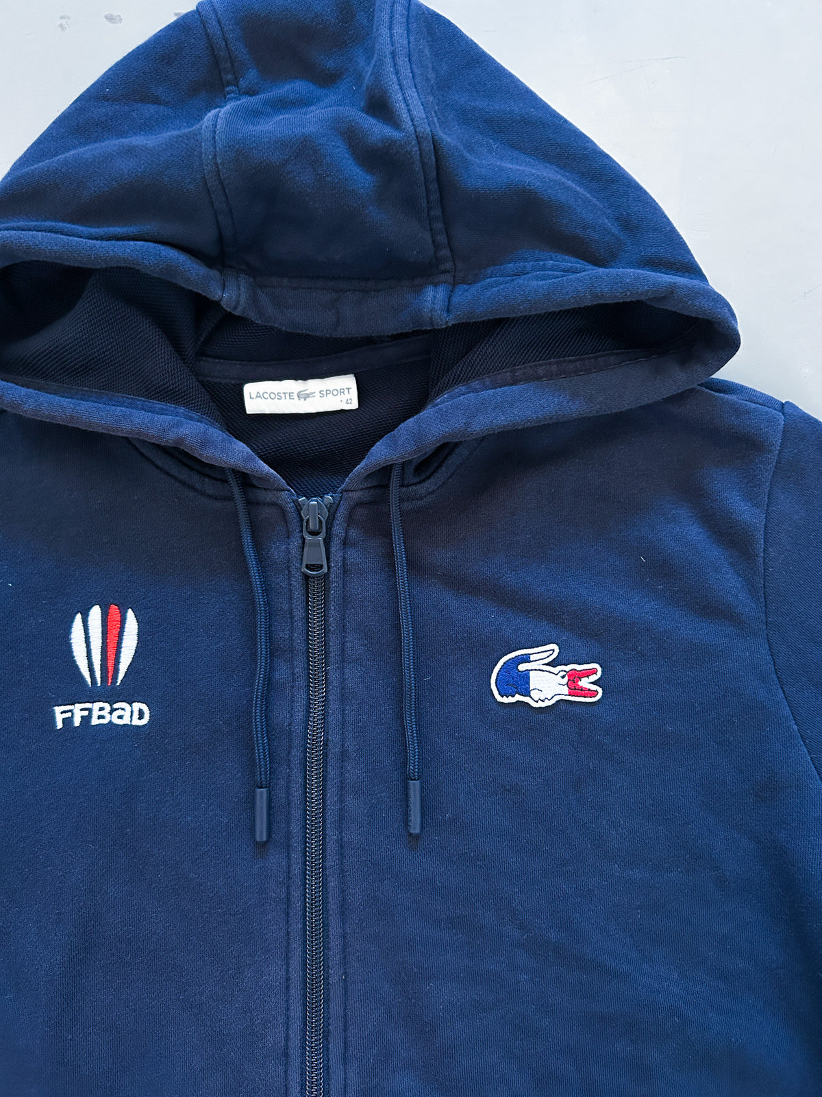 Lacoste x Frankreich Vintage Sweatjacke | L