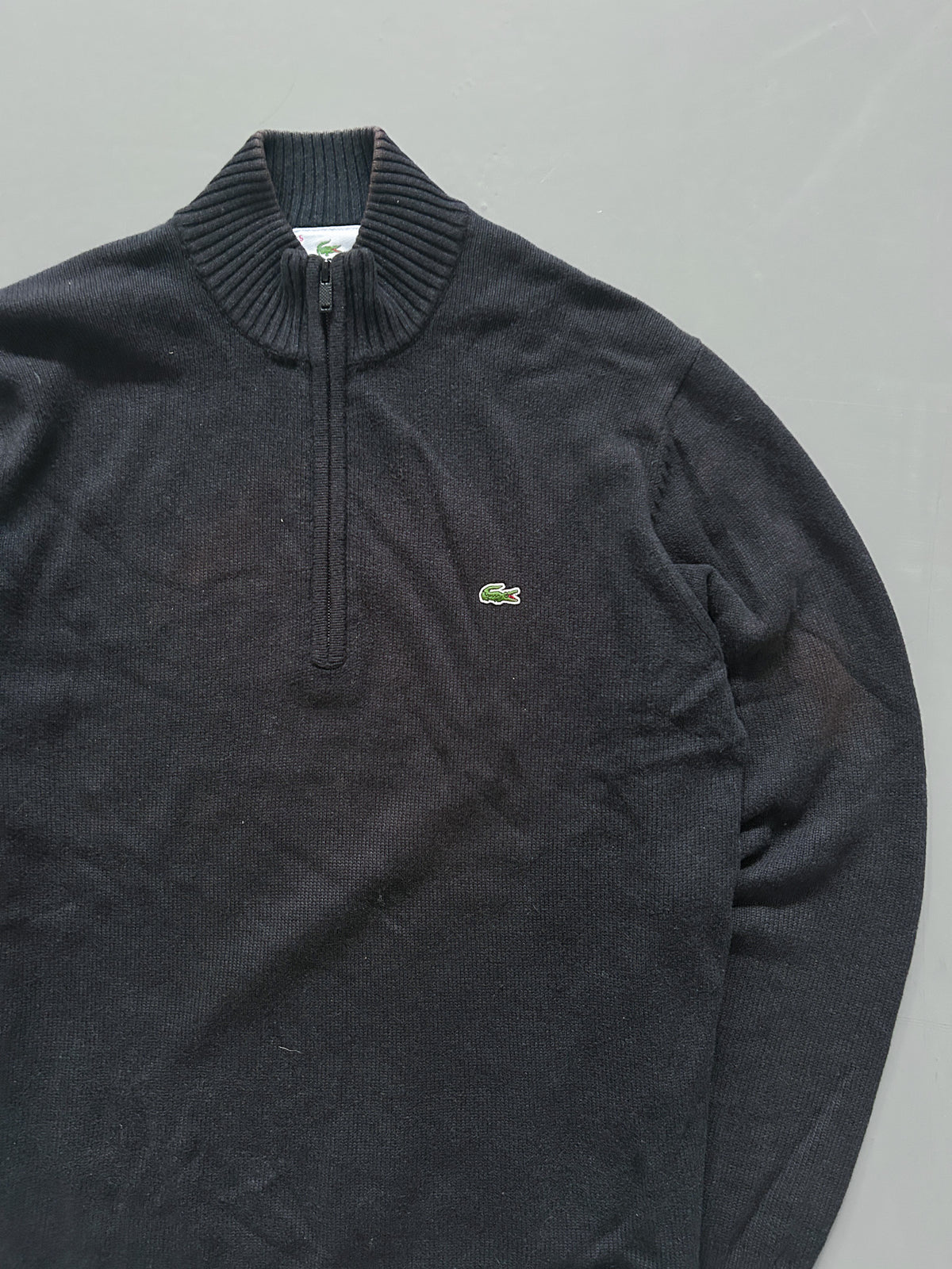 Lacoste Vintage Quarter Zip Pullover | L