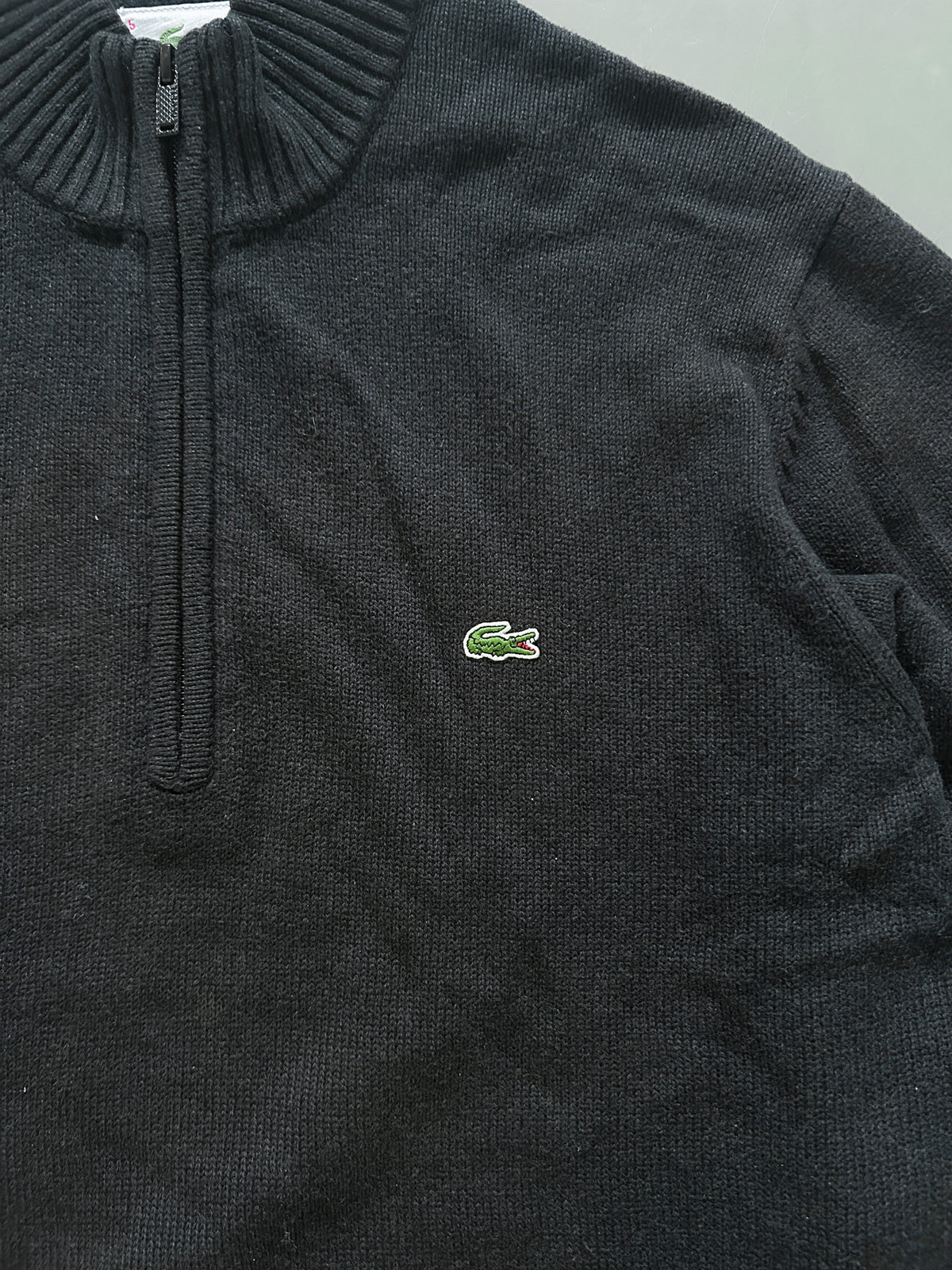 Lacoste Vintage Quarter Zip Pullover | L