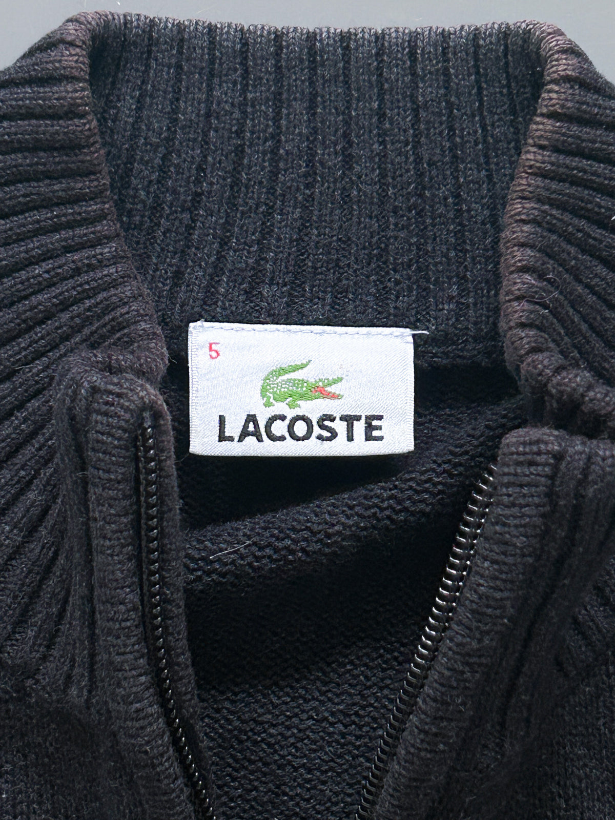 Lacoste Vintage Quarter Zip Pullover | L
