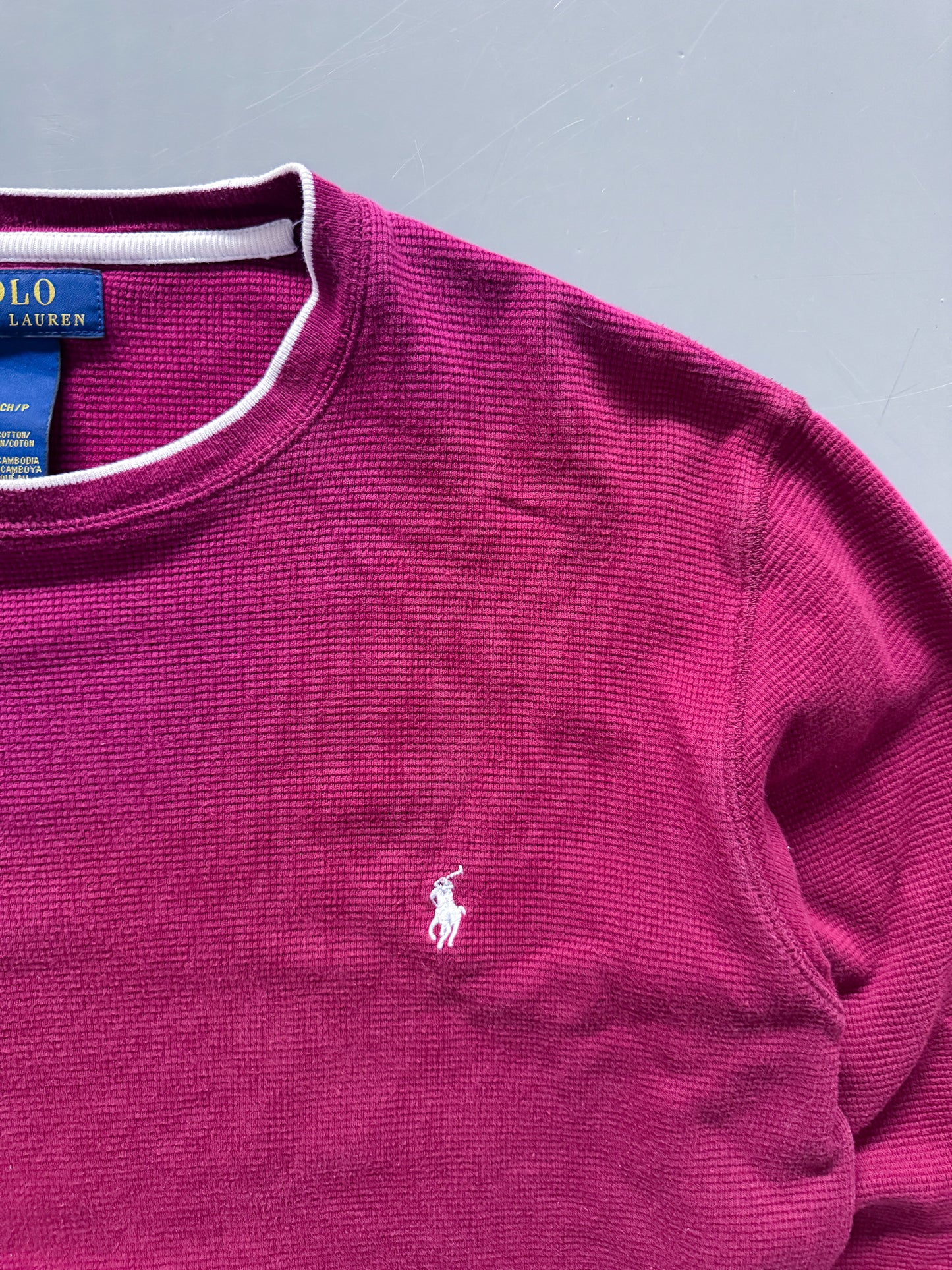 Polo Ralph Lauren Vintage *Waffle* Longsleeve / Pullover | S