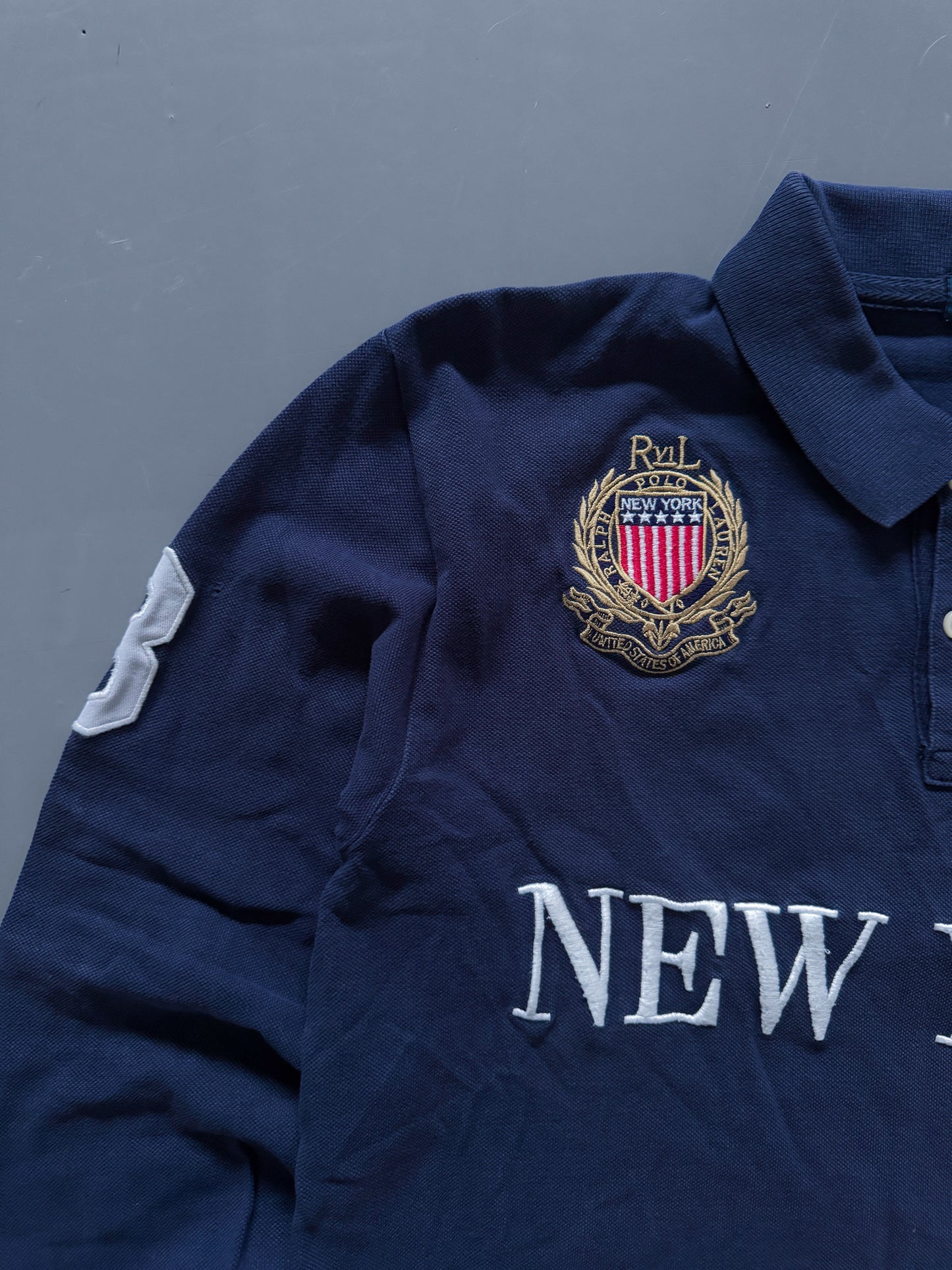 Polo Ralph Lauren Vintage *NEW YORK* Polo-Shirt | S