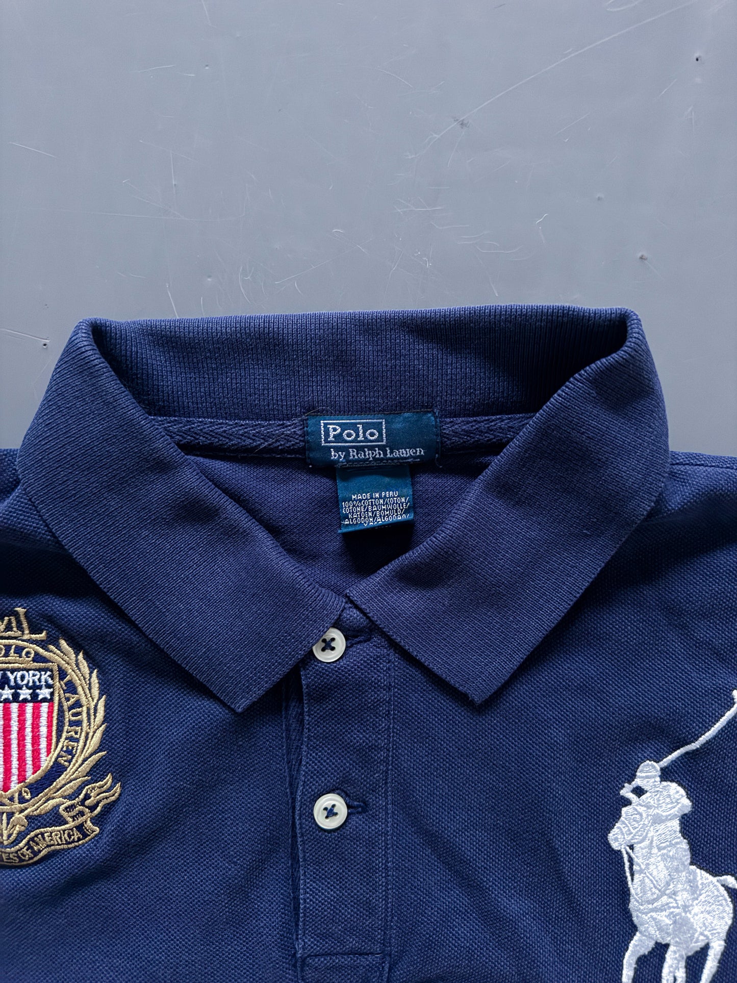 Polo Ralph Lauren Vintage *NEW YORK* Polo-Shirt | S