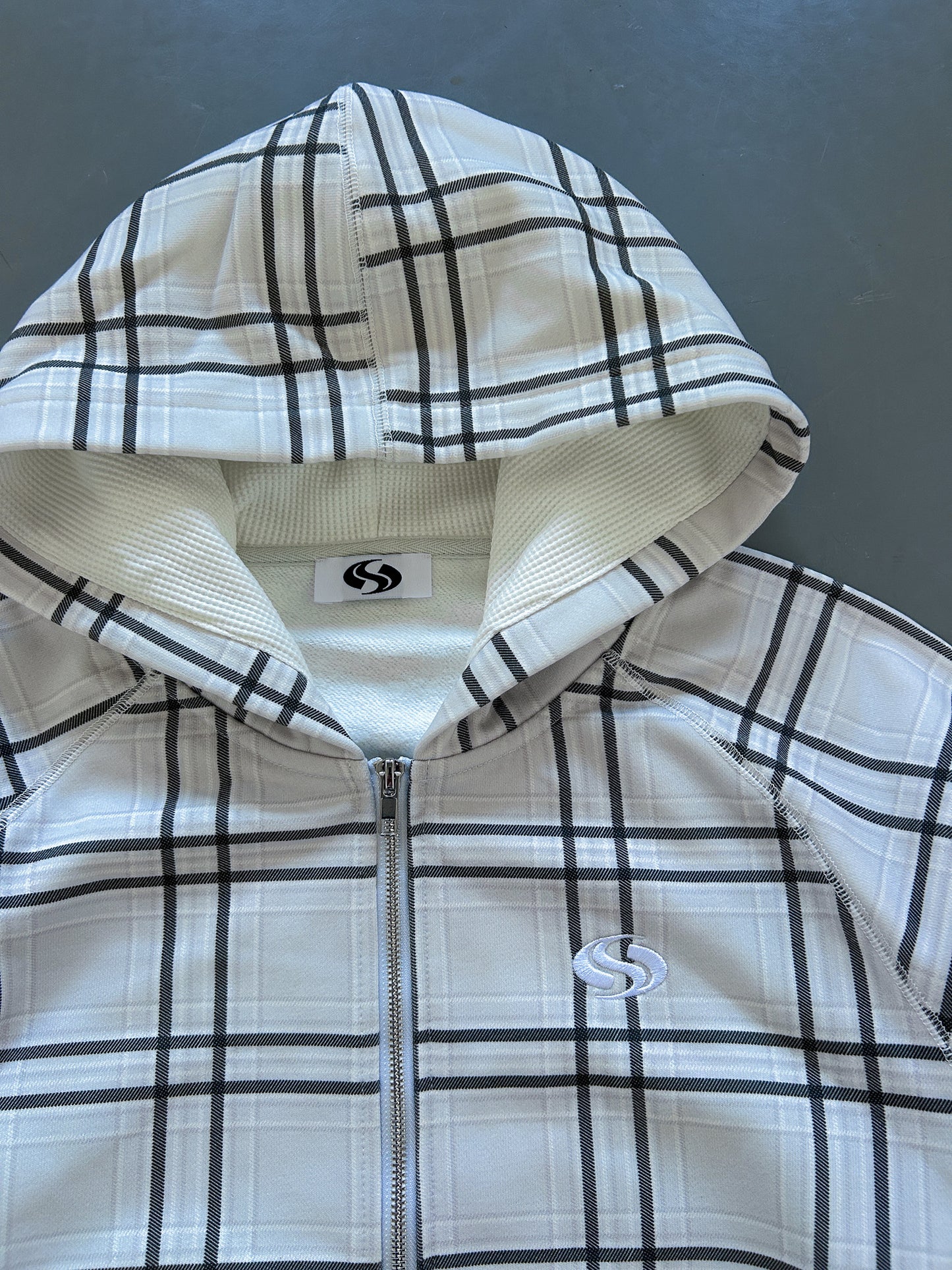 Sportz Plaid Jacket | White