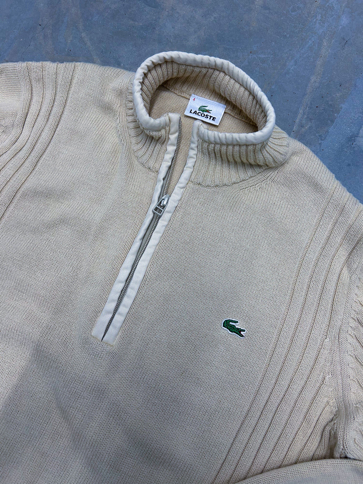 Lacoste Vintage Half-Zip Pull | M