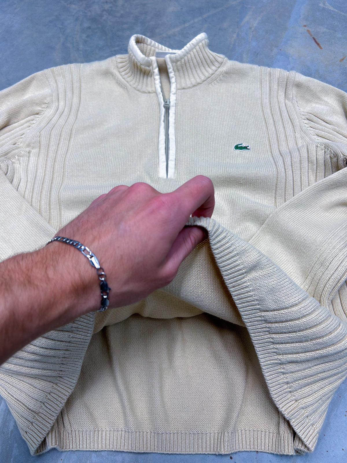 Lacoste Vintage Half-Zip Pull | M