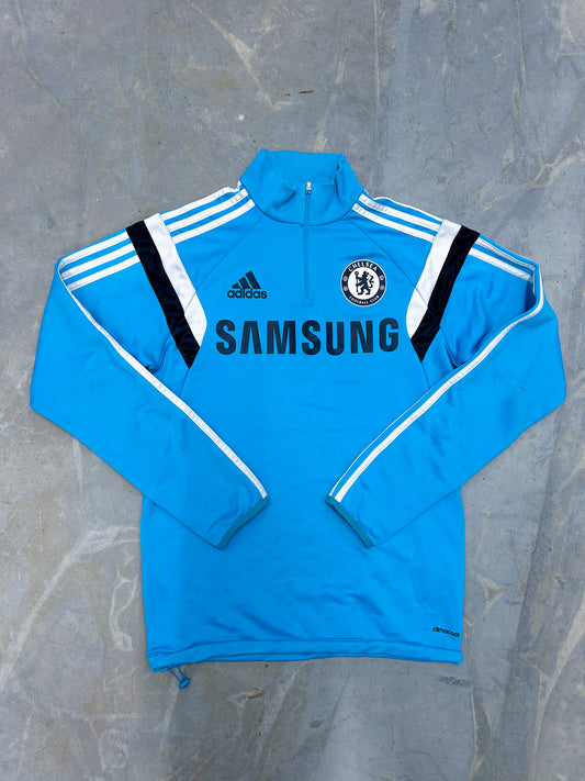 Vintage Adidas x Chelsea Half-Zip Pullover | S