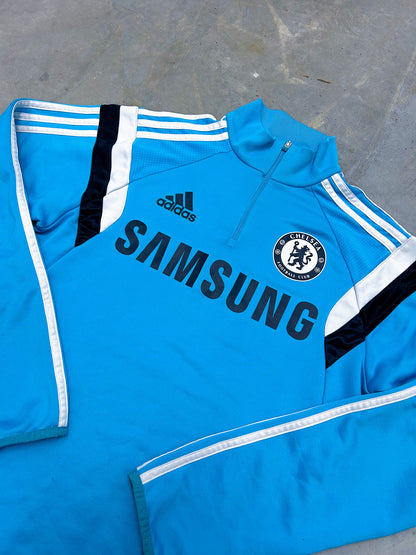 Vintage Adidas x Chelsea Half-Zip Pullover | S