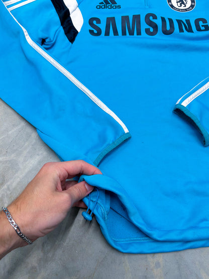 Vintage Adidas x Chelsea Half-Zip Pullover | S