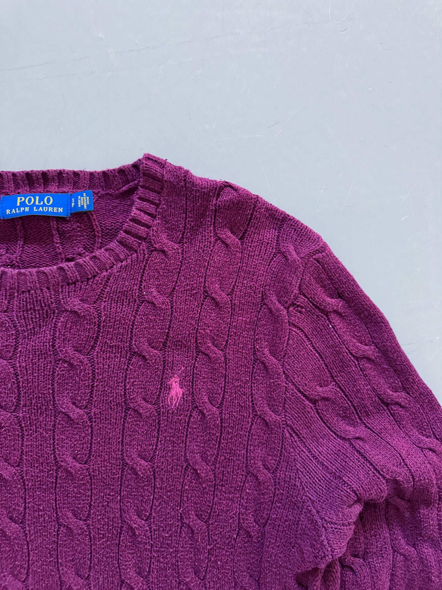 Polo Ralph Lauren Vintage *Cable Knit* Pullover | S