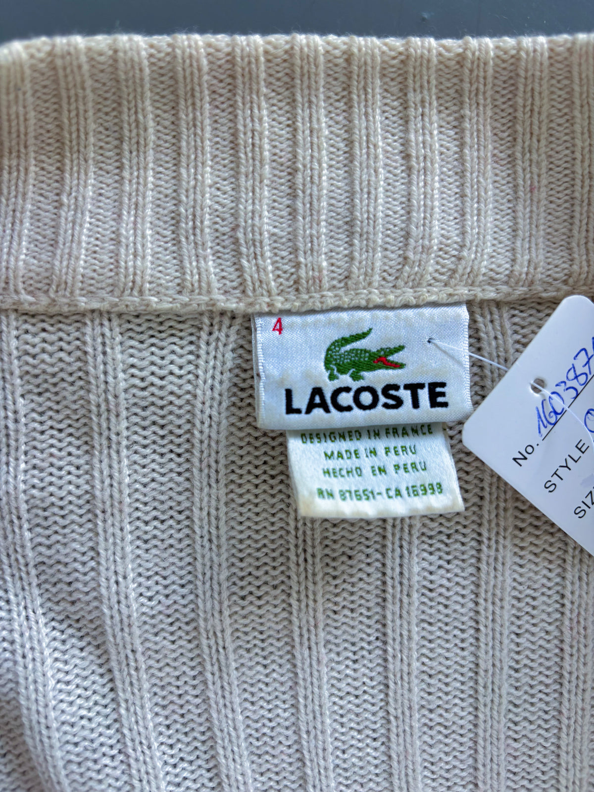 Lacoste Vintage *PREMIUM* Strickjacke | M