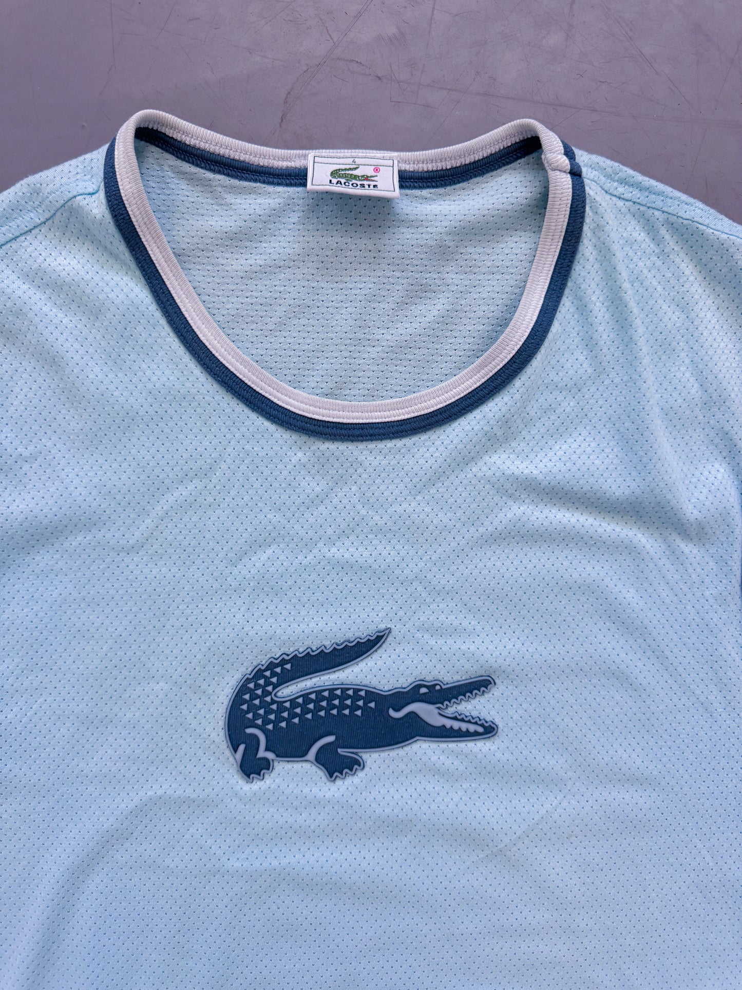 Vintage Lacoste *Babyblue* Mesh Shirt | M