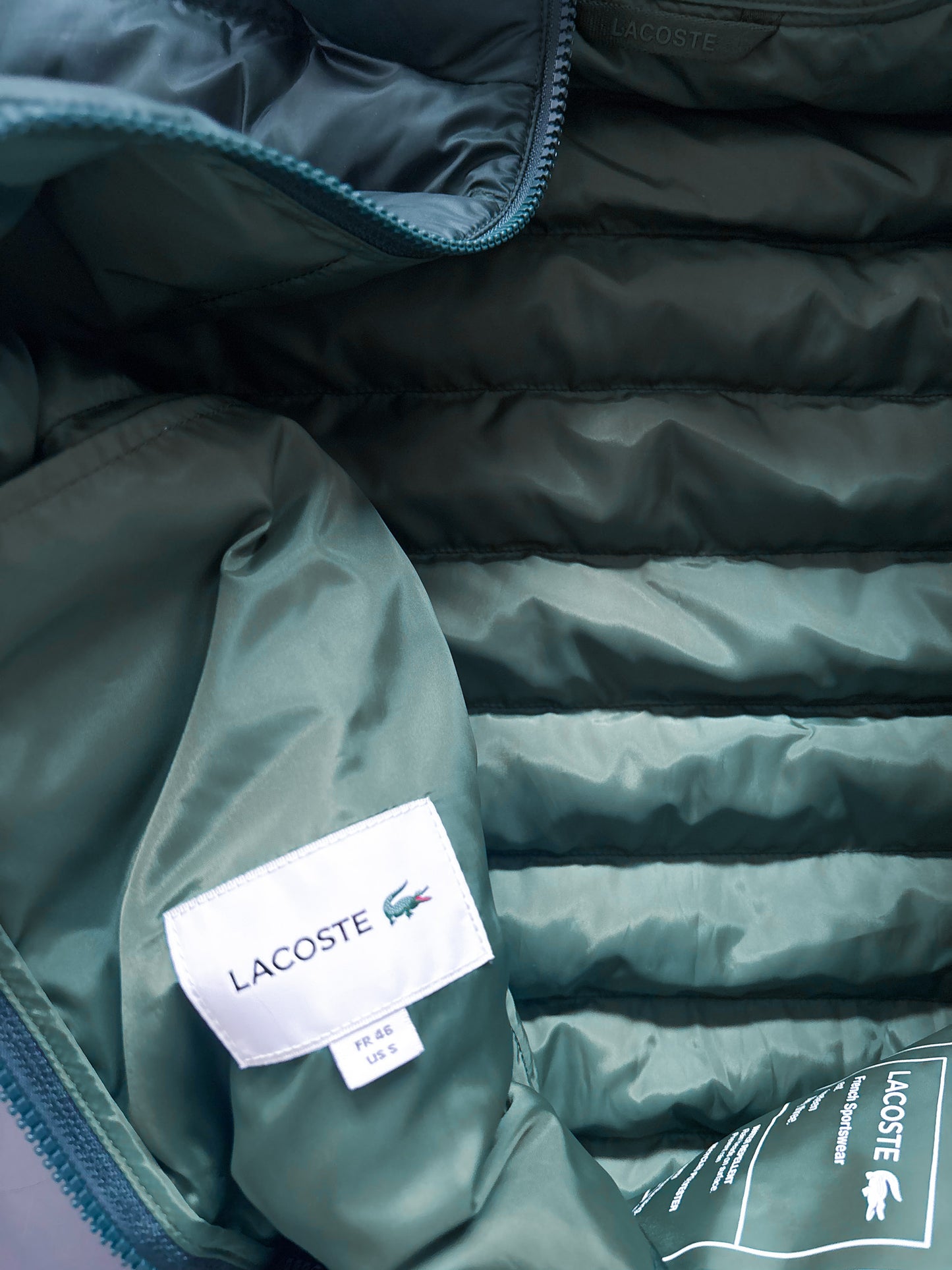 Lacoste Vintage Puffer / Winter Jacket | S