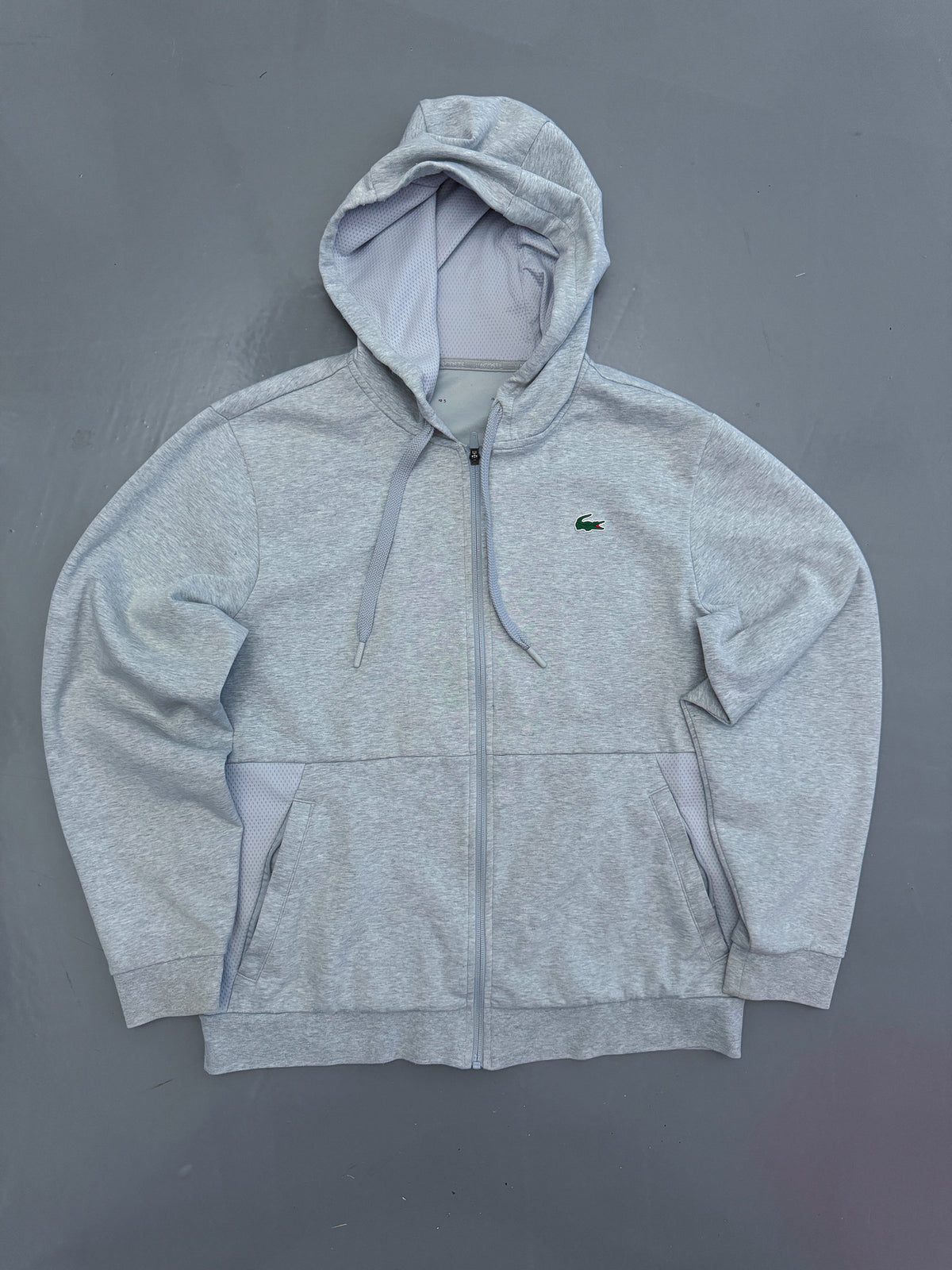 Lacoste Vintage Zip Hoodie | L