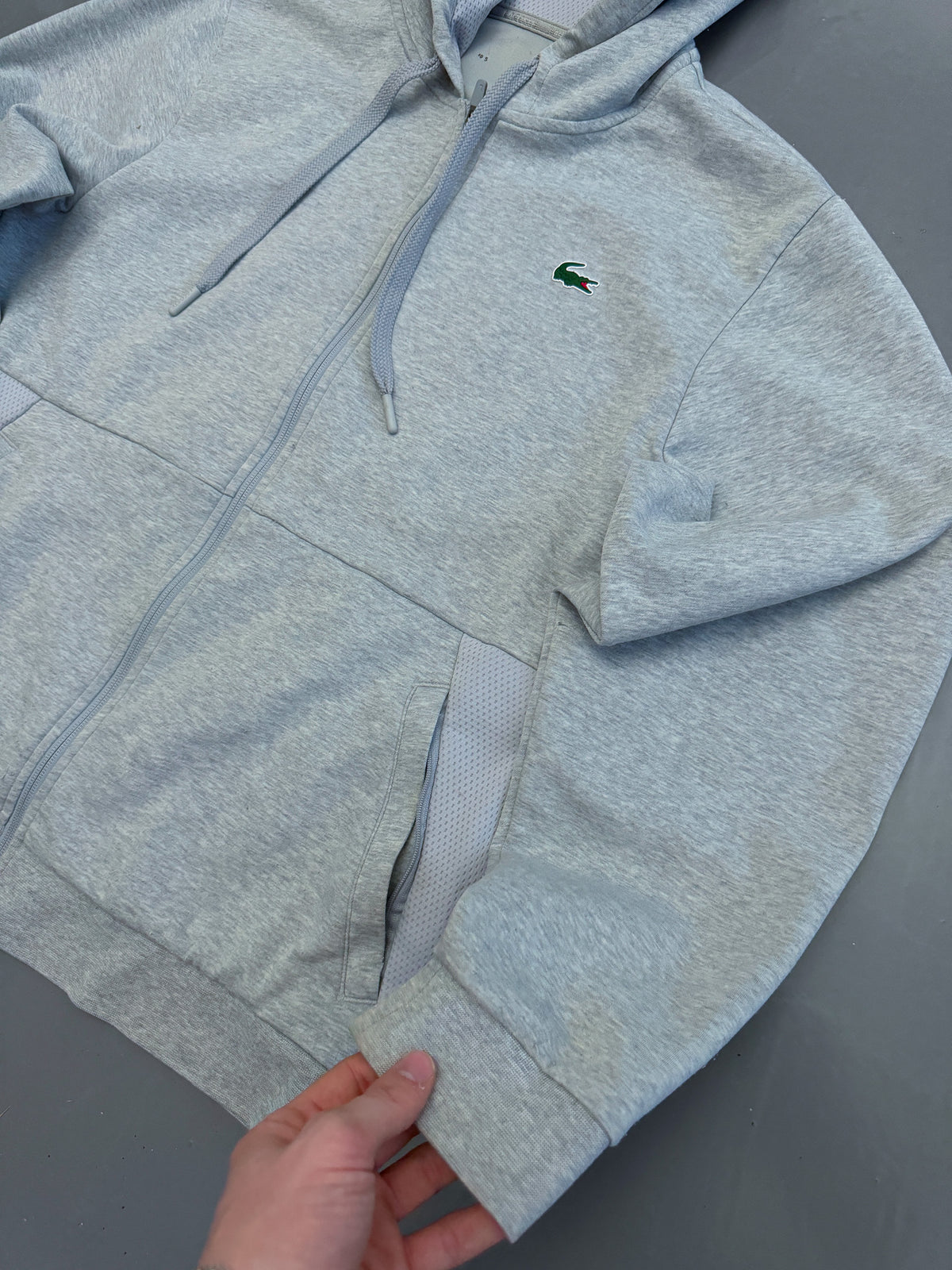 Lacoste Vintage Zip Hoodie | L