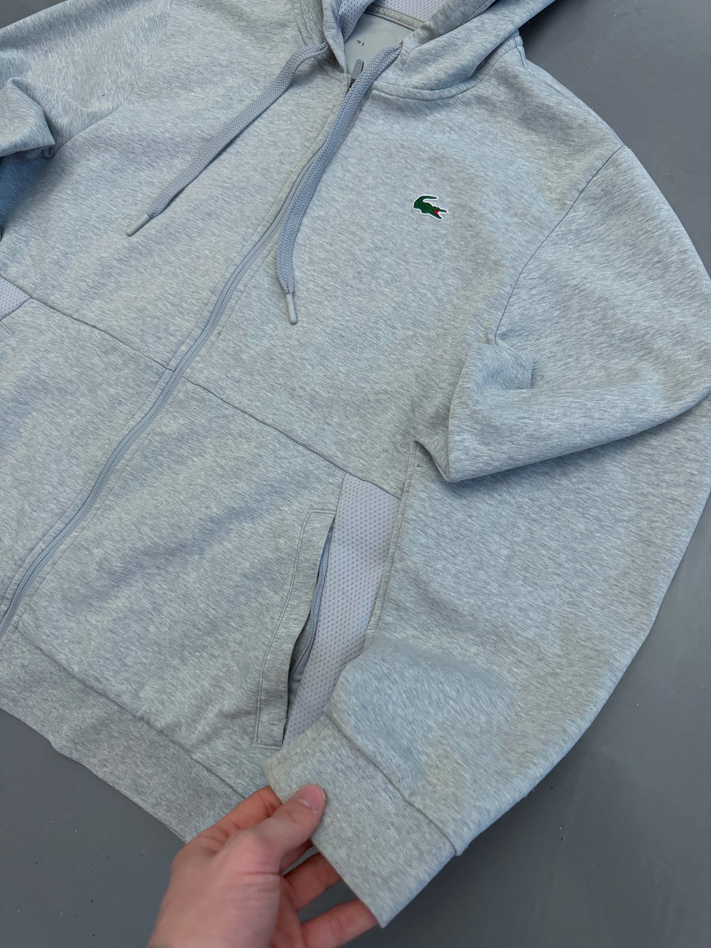 Lacoste Vintage Zip Hoodie | L