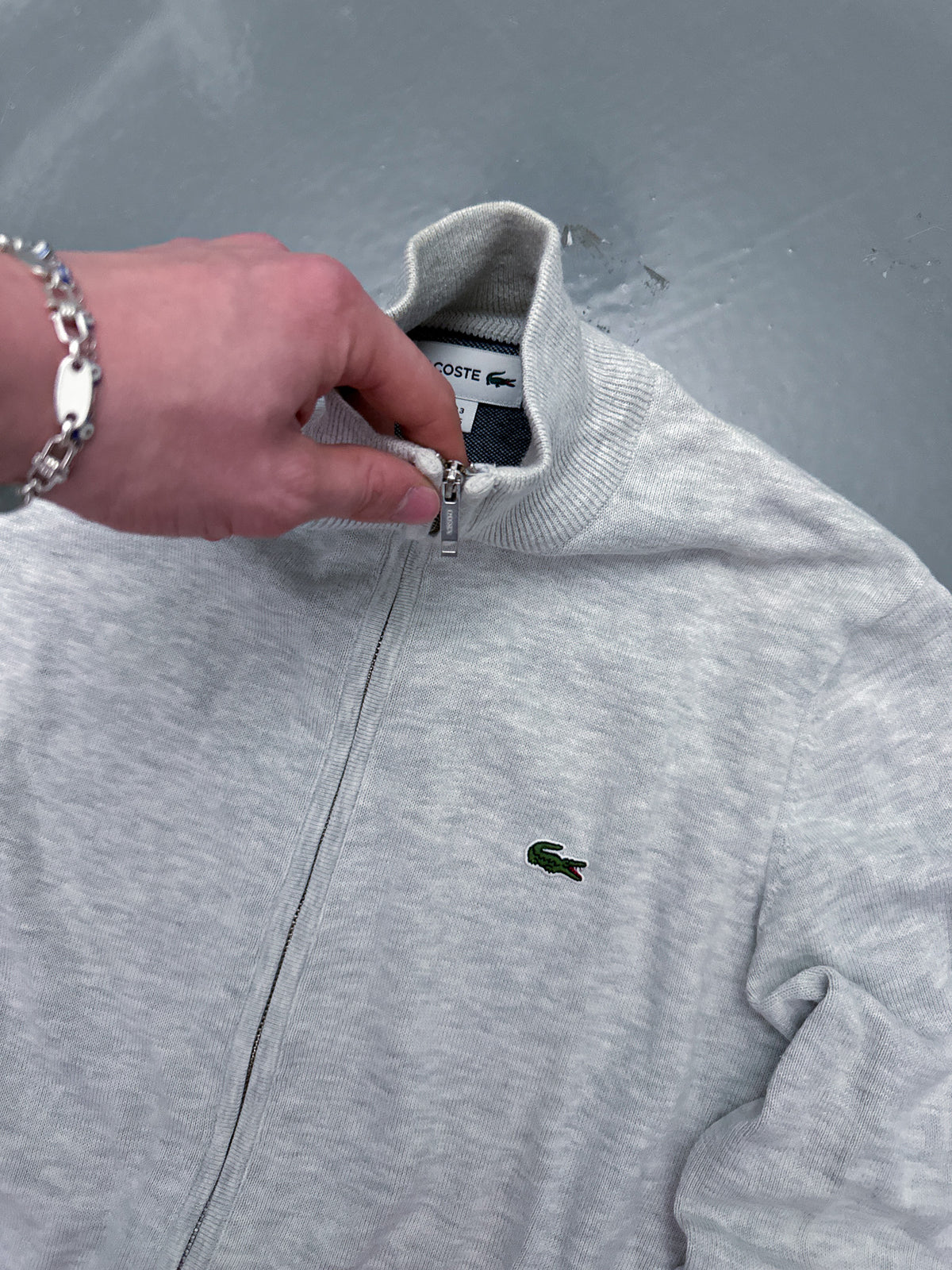 Lacoste Vintage Zip Pullover | M