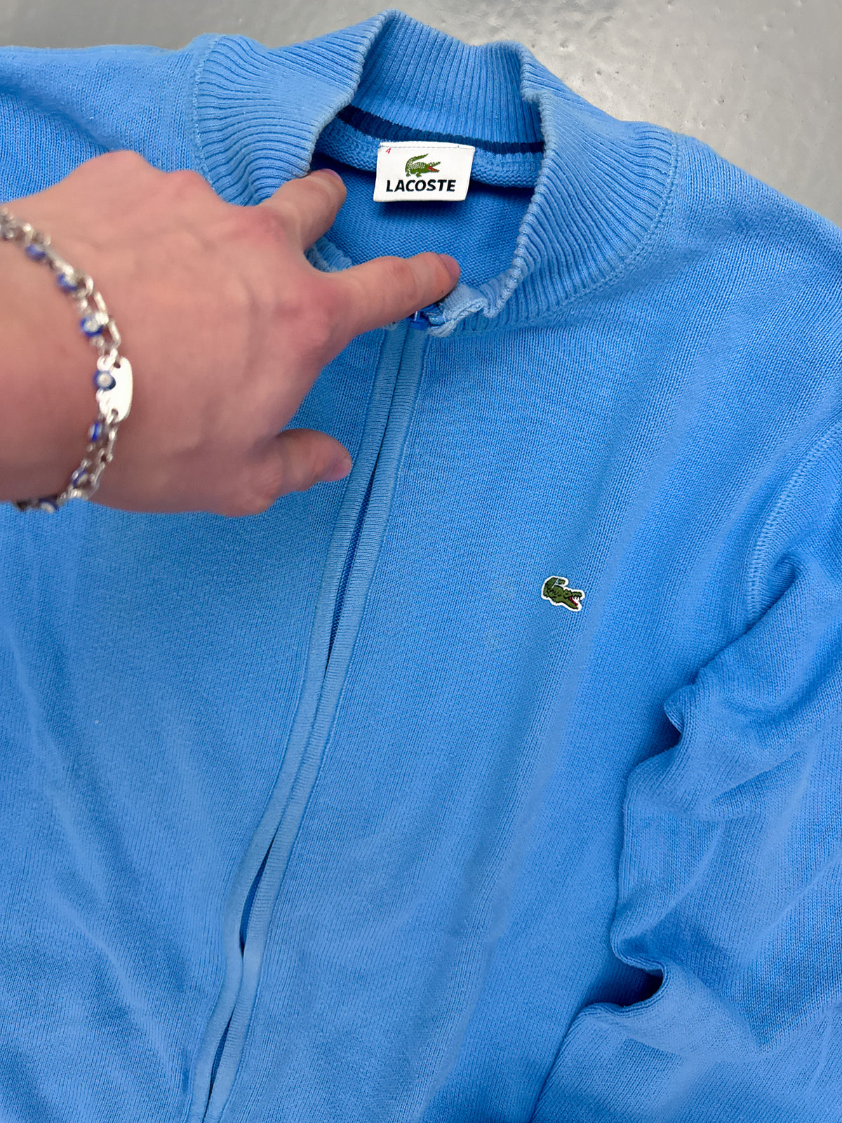 Lacoste Vintage Zip Pullover | M