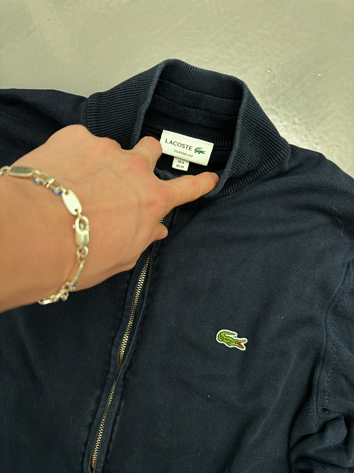 Lacoste Vintage Zip Pullover | M