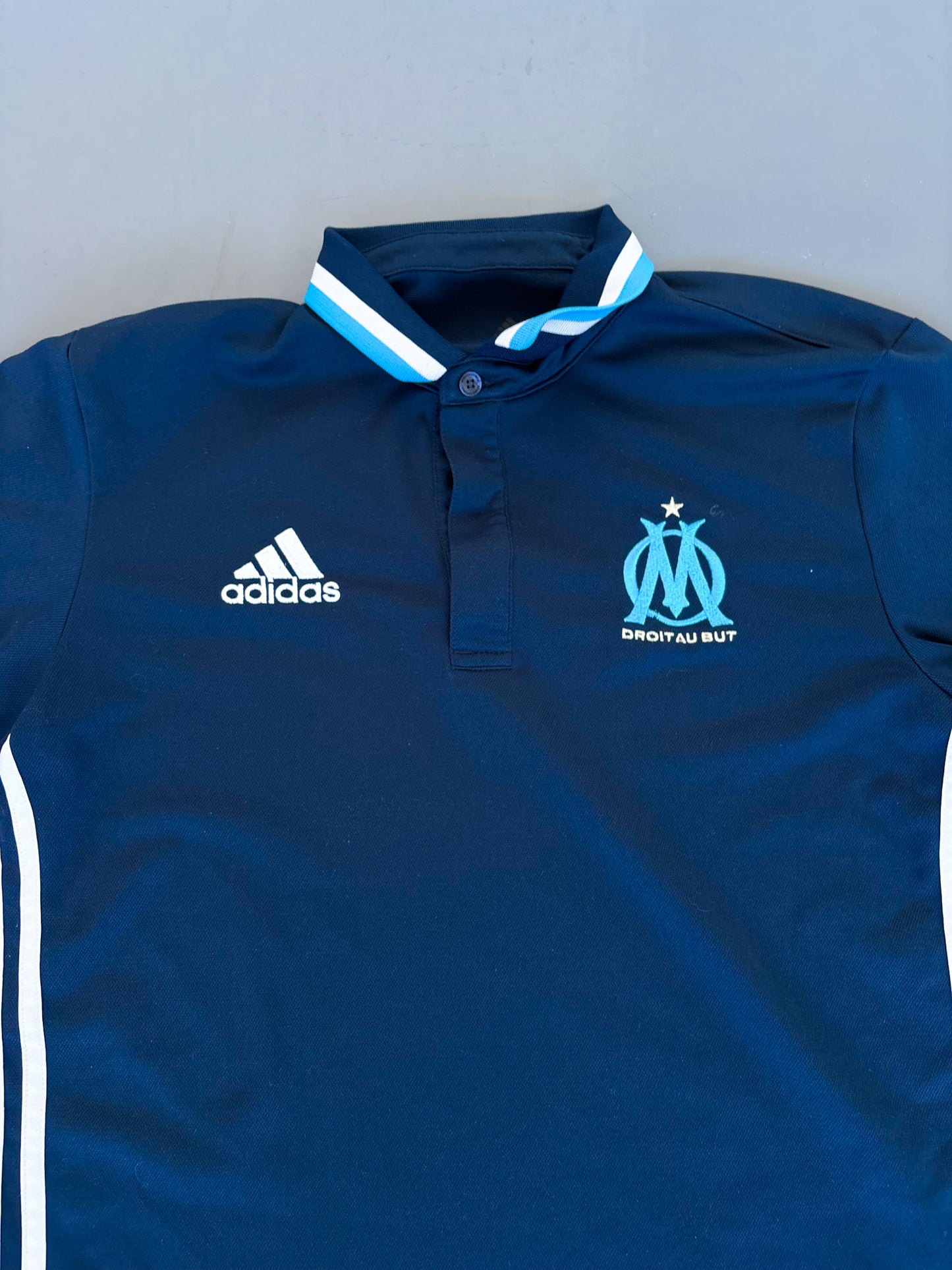 Adidas x Marseille Vintage Polo Shirt | M