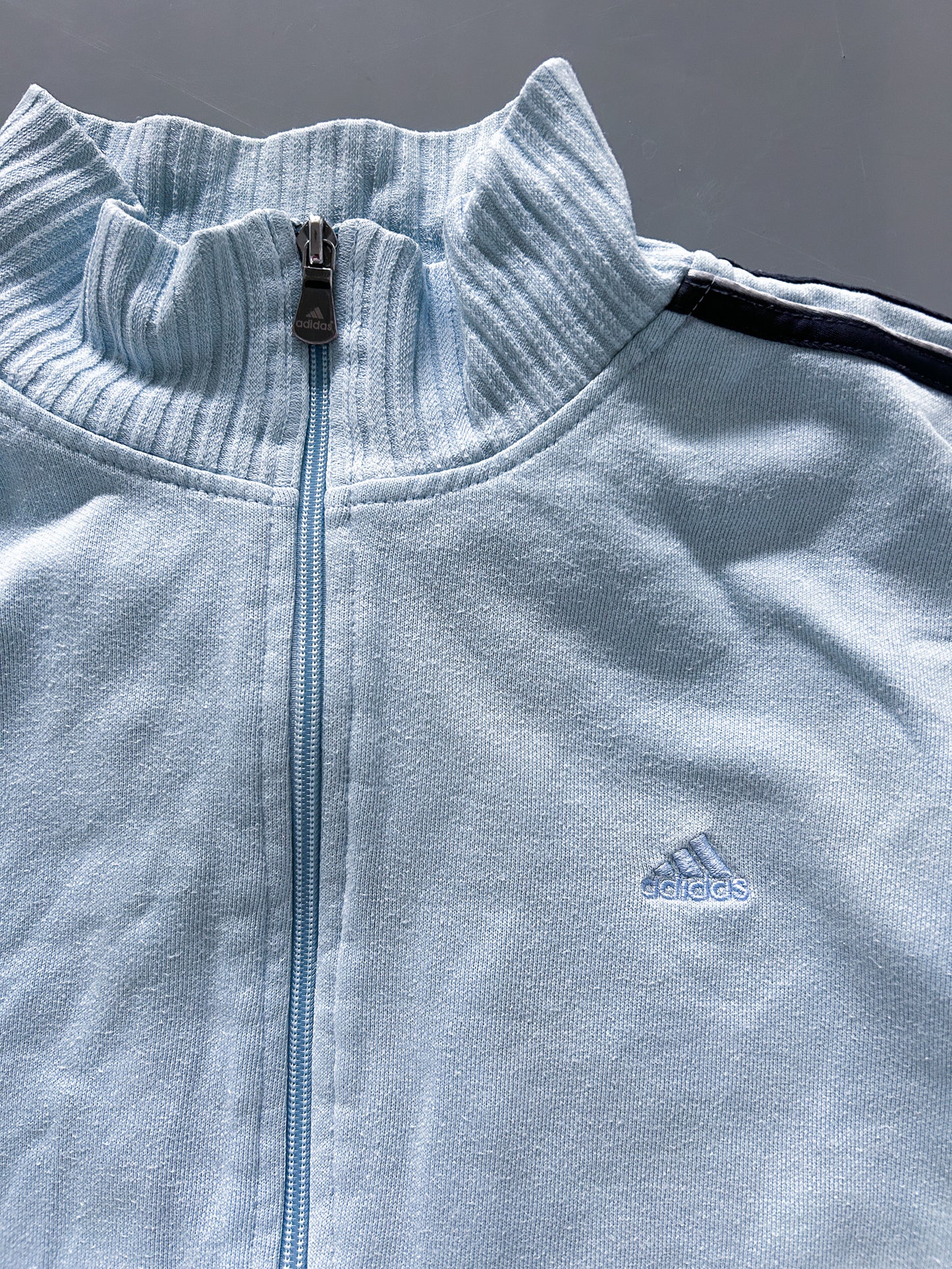 Adidas Vintage *Babyblue* Strickjacke | S
