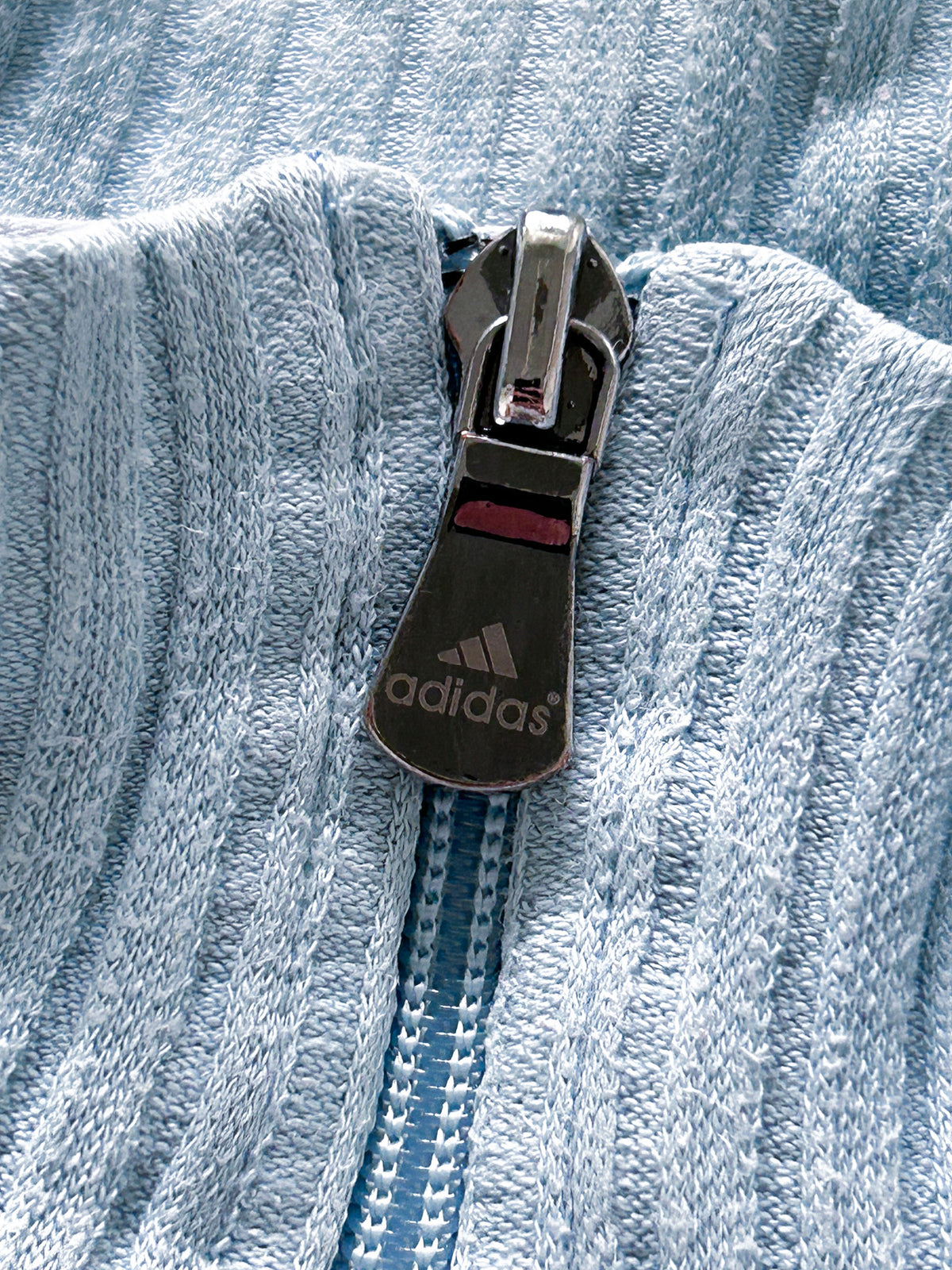 Adidas Vintage *Babyblue* Strickjacke | S