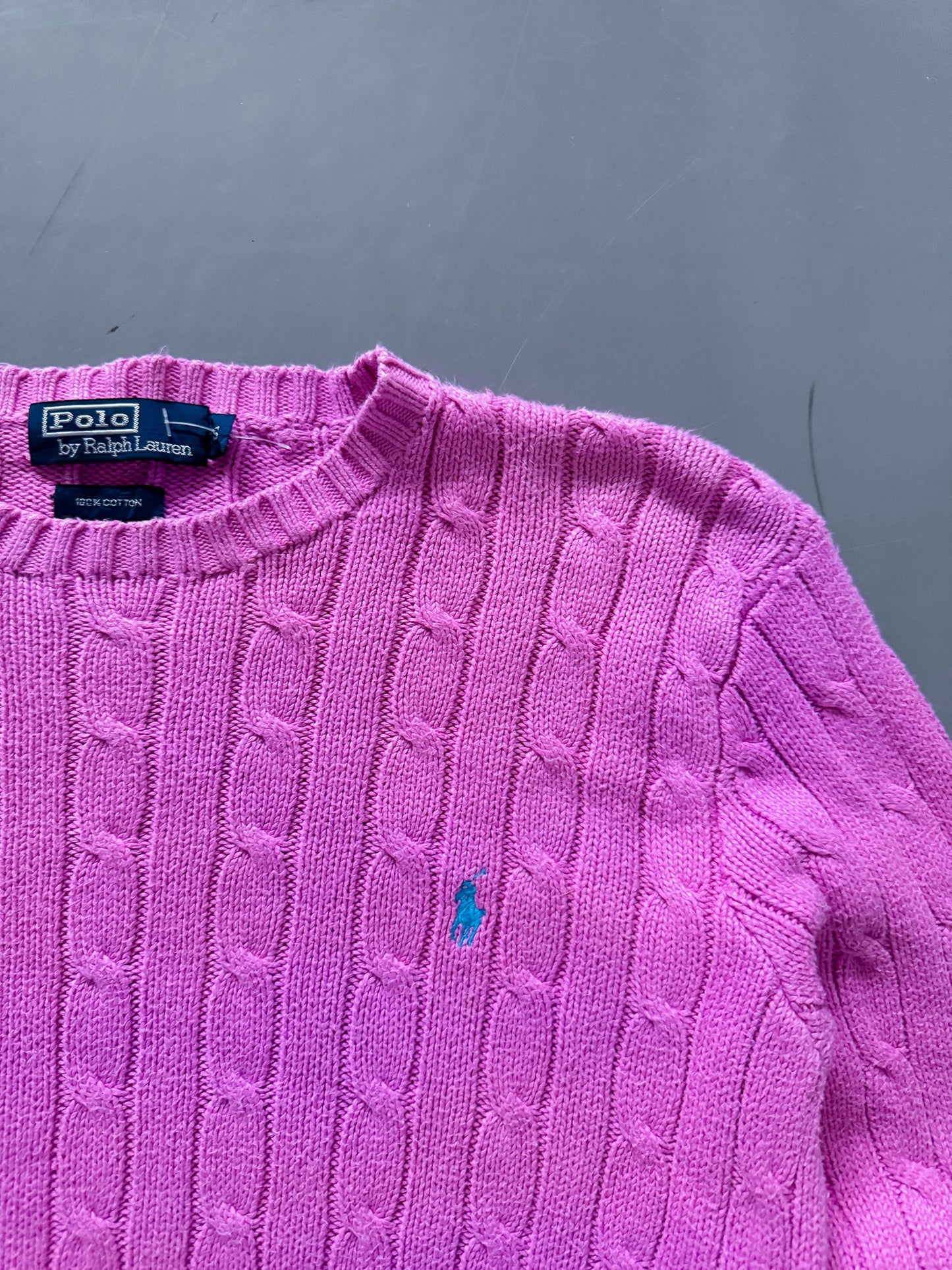 Polo Ralph Lauren Vintage *CABLE KNIT* Pullover | S