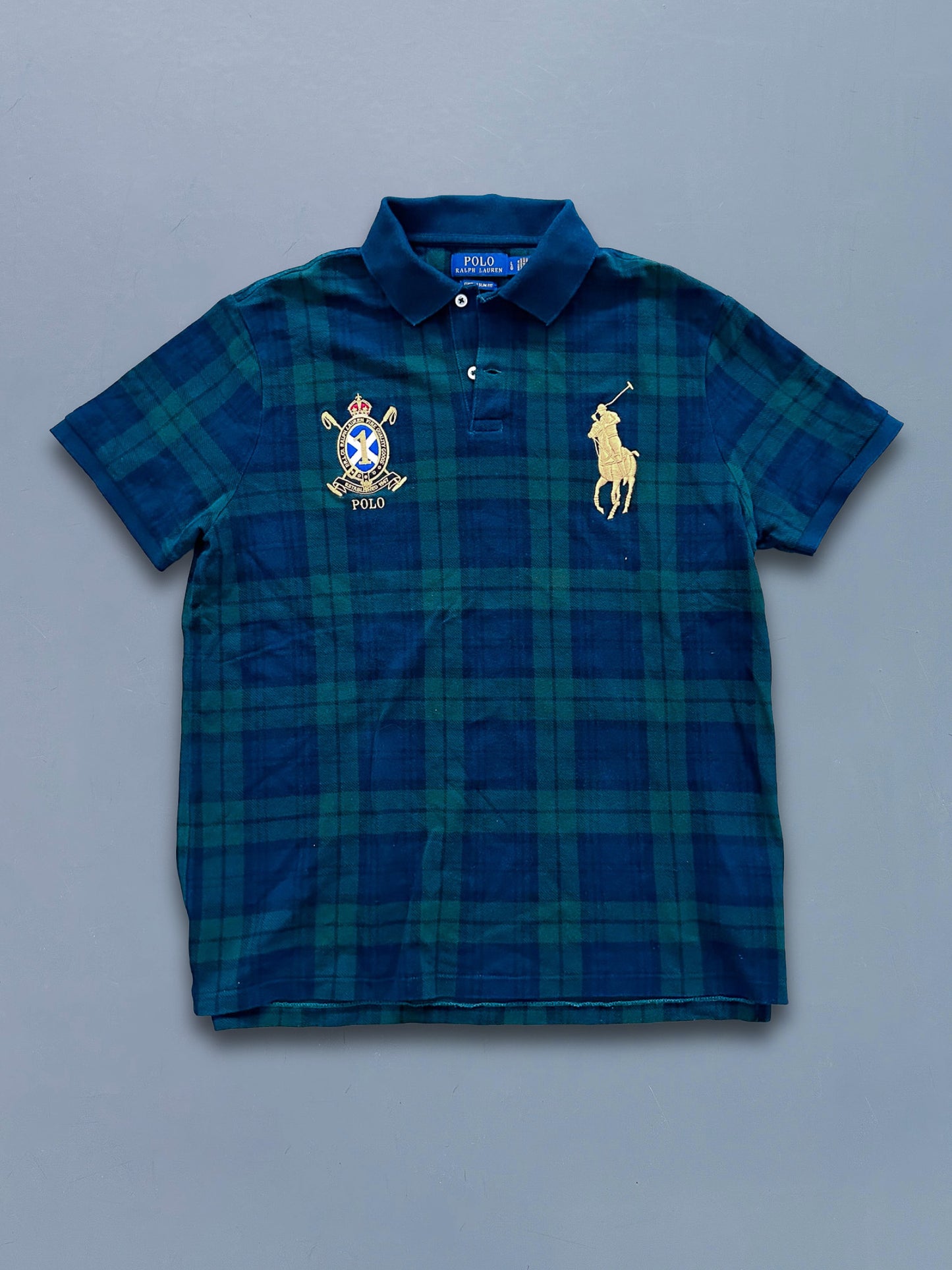 Polo Ralph Lauren Vintage *PLAID* Polo-Shirt | L