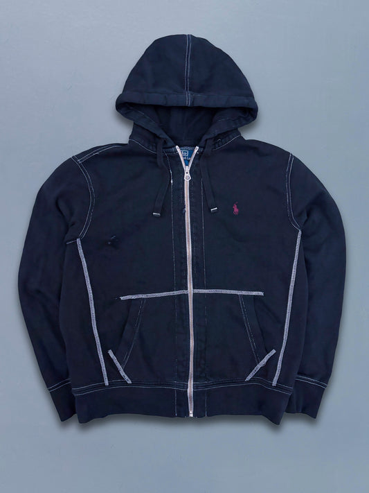 Polo Ralph Lauren Vintage *CONTRAST STRITICHING* Sweatjacke | M