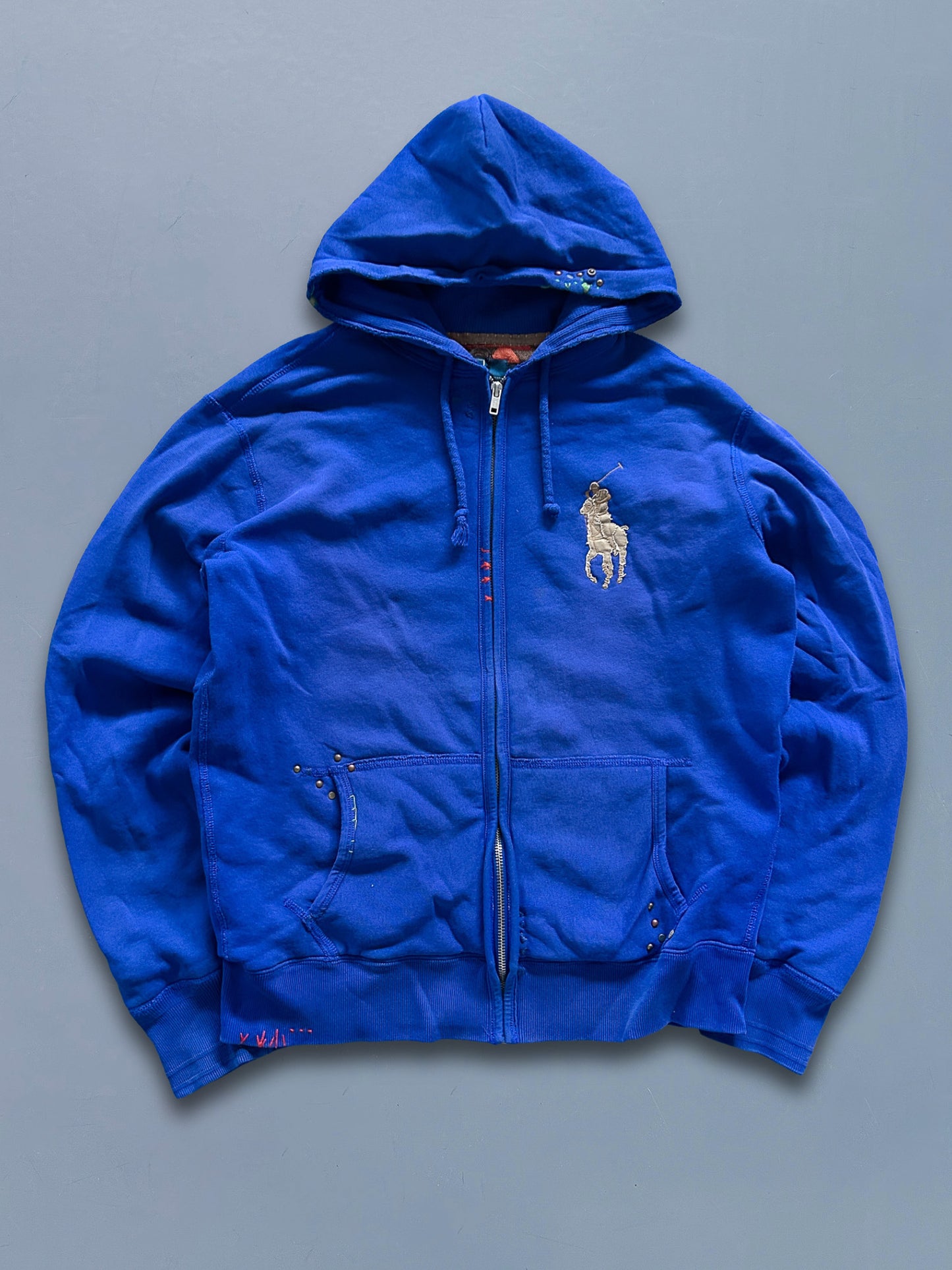 Polo Ralph Lauren Vintage *Studded* Sweatjacke | M