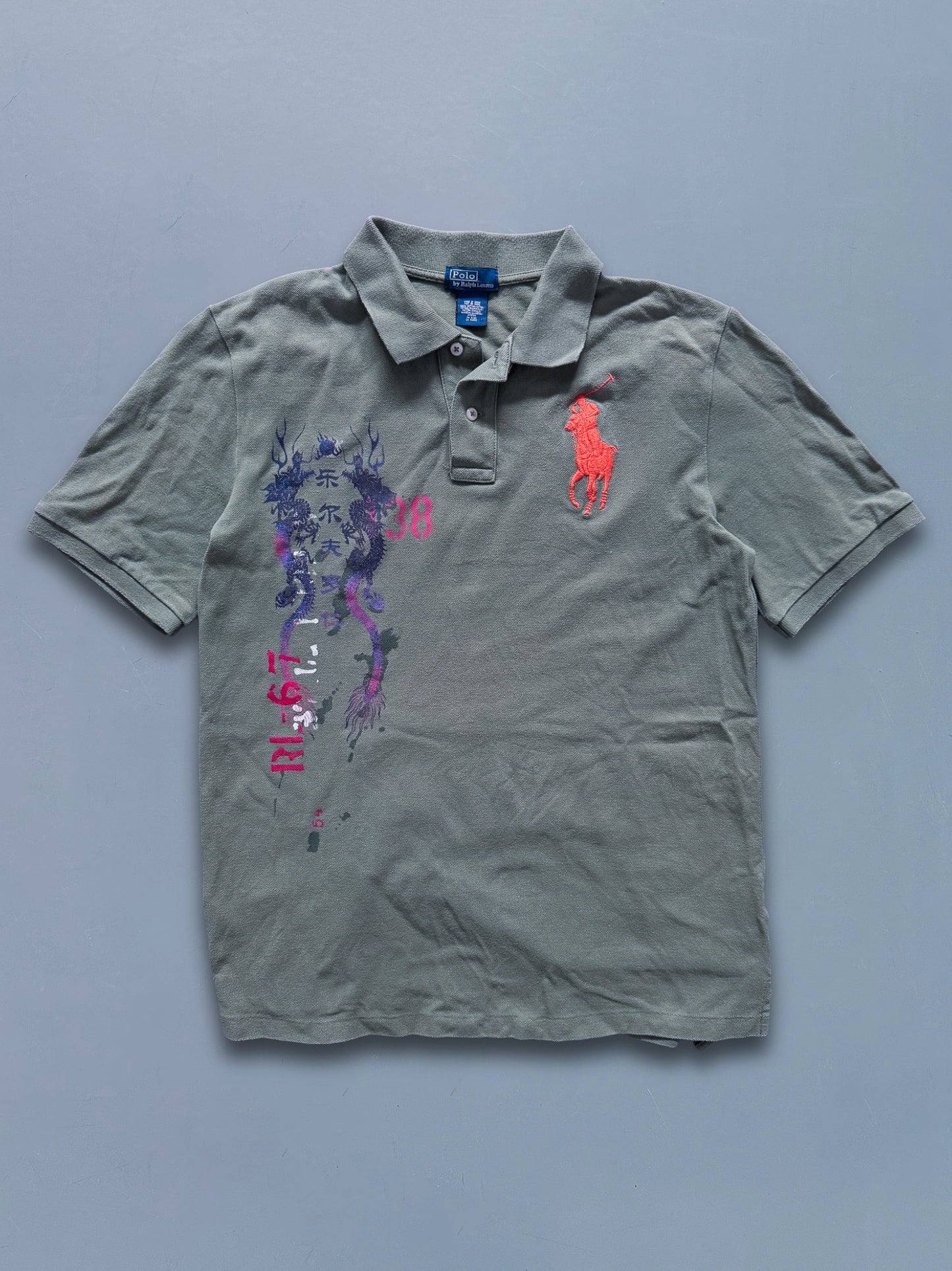 Polo Ralph Lauren Vintage *Rare Dragon* Polo-Shirt | S