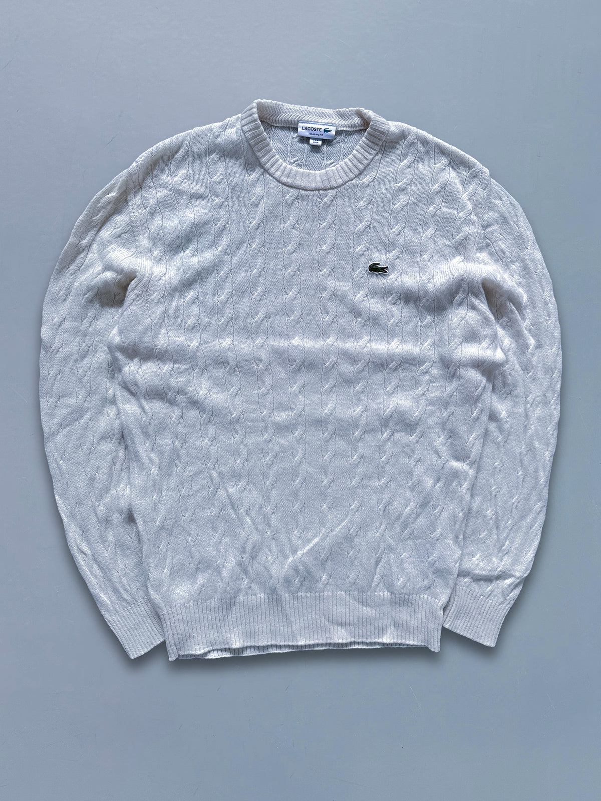 Lacoste Vintage *Cable Knit* Pullover | M