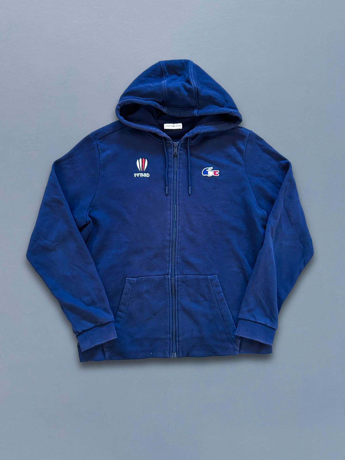 Lacoste x Frankreich Vintage Sweatjacke | L