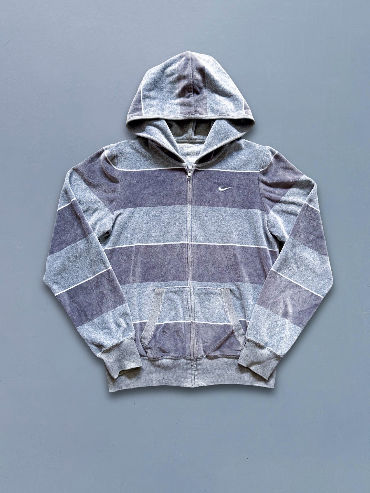 Nike Y2K Vintage Velours Sweatjacke | S