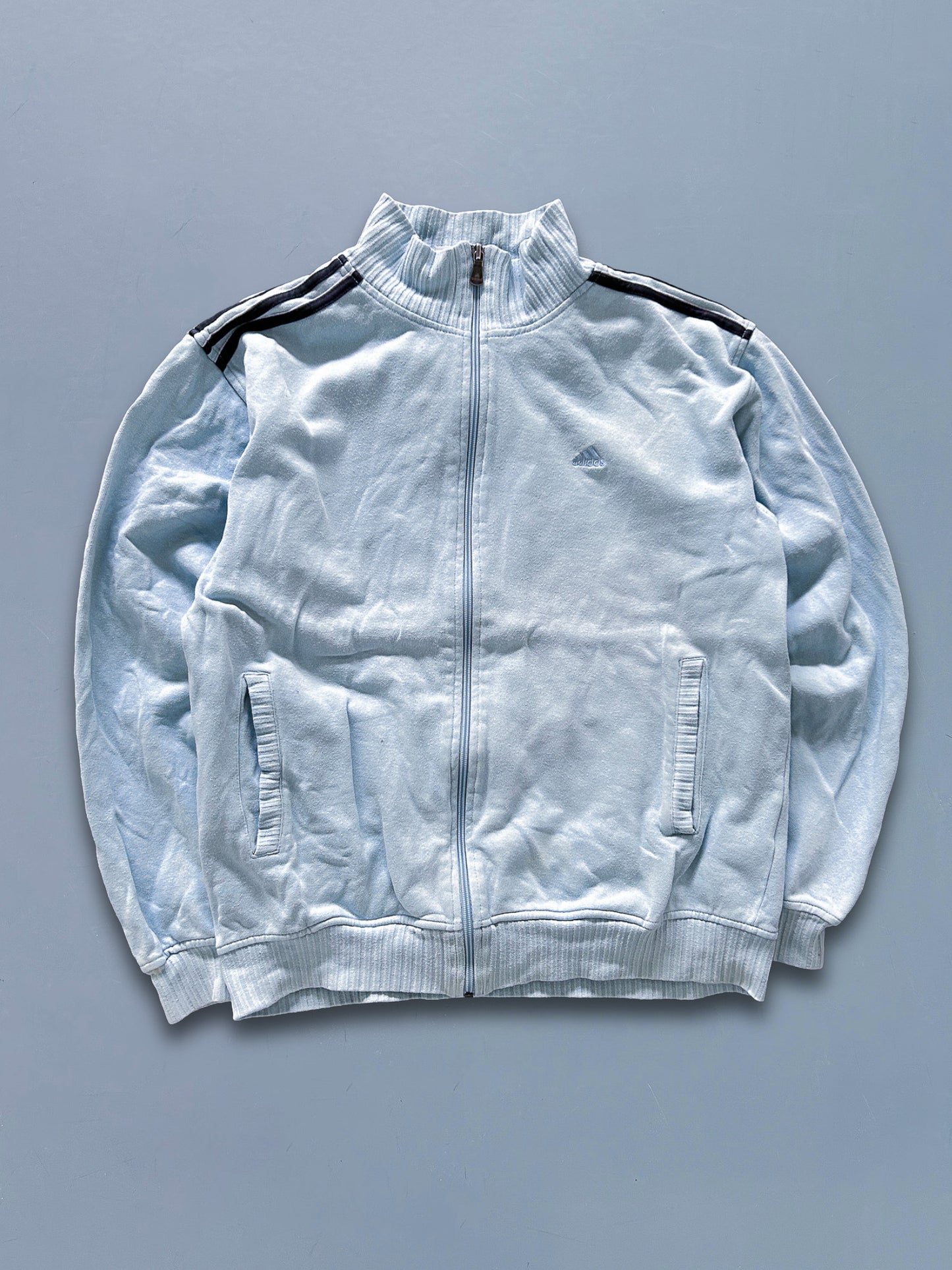 Adidas Vintage *Babyblue* Strickjacke | S