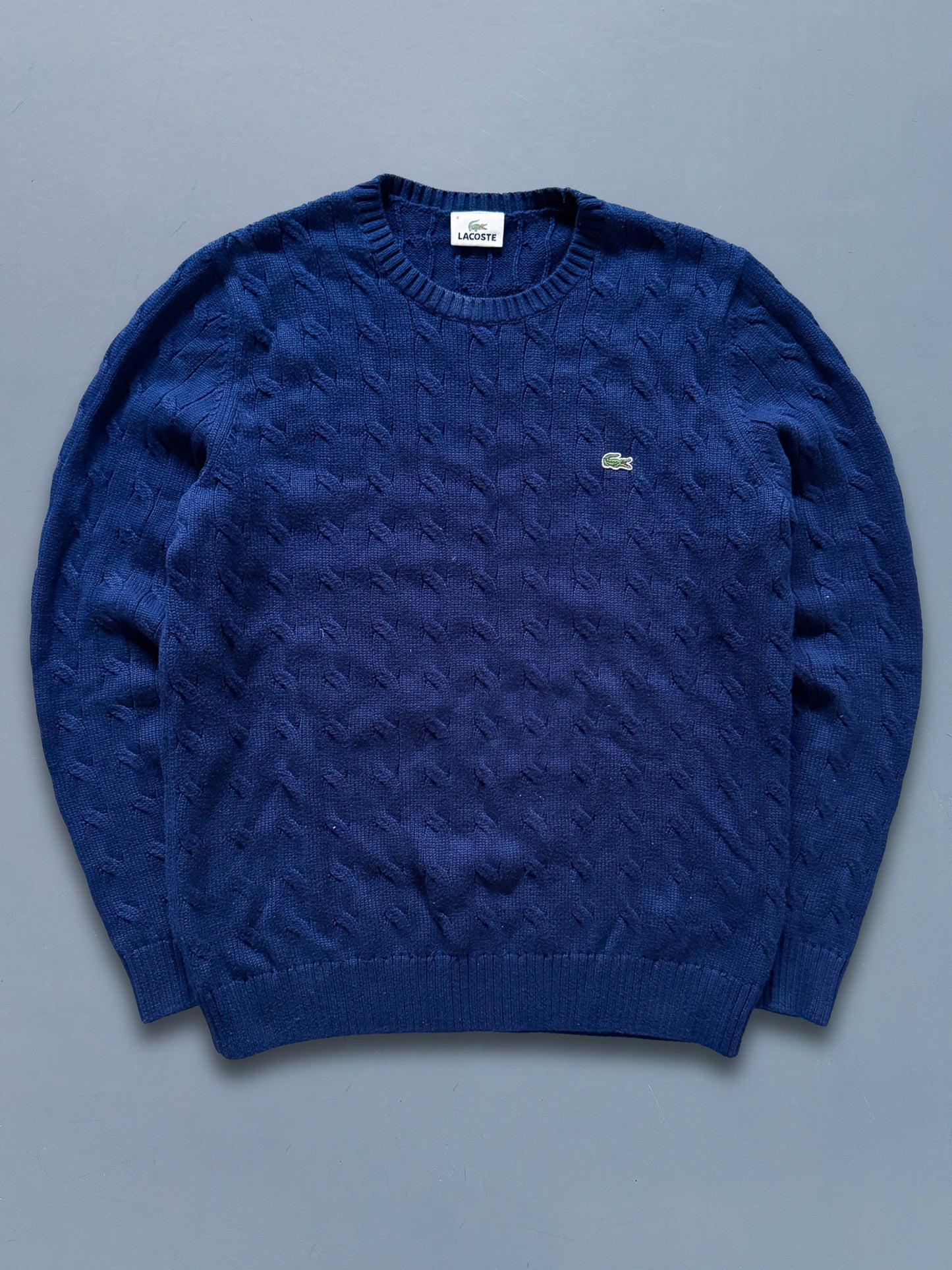 Lacoste Vintage *Cable Knit* Pullover | M