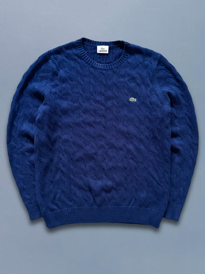 Lacoste Vintage *Cable Knit* Pullover | M
